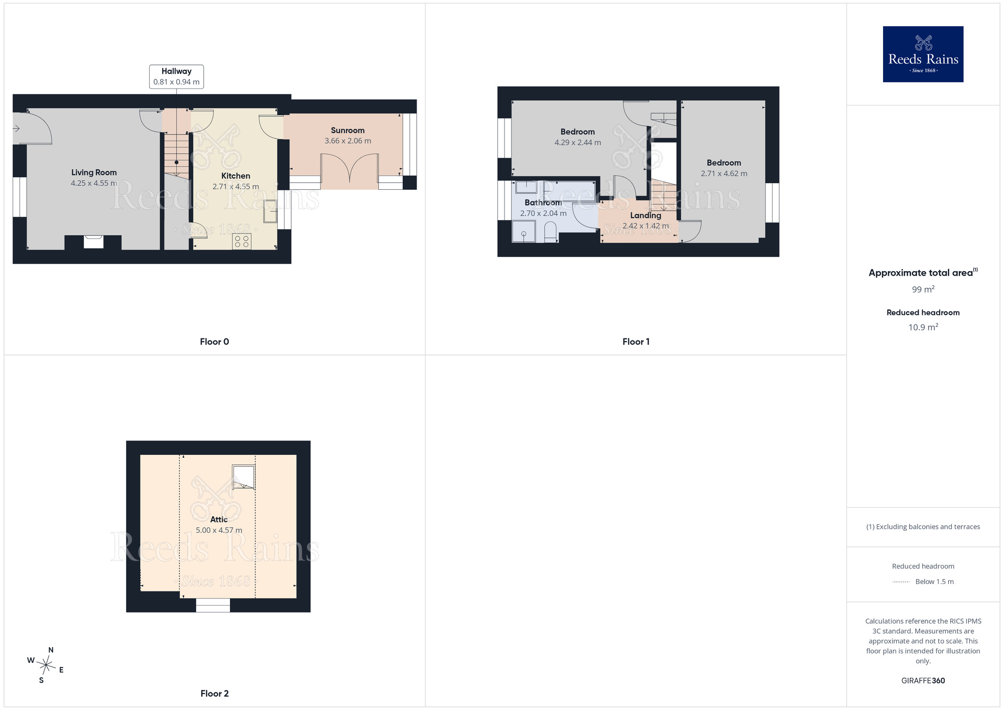 Floorplan of 2 bedroom Semi Detached House to rent, Bradford Road, East Ardsley, West Yorkshire, WF3