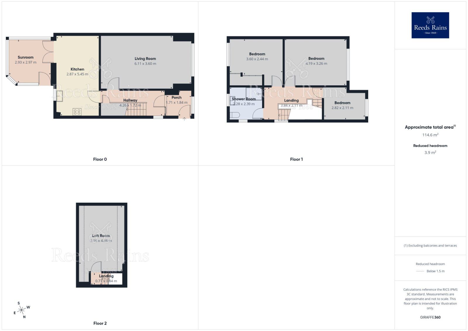 Floorplan of 3 bedroom Semi Detached House for sale, Highfield View, Gildersome, Leeds, LS27