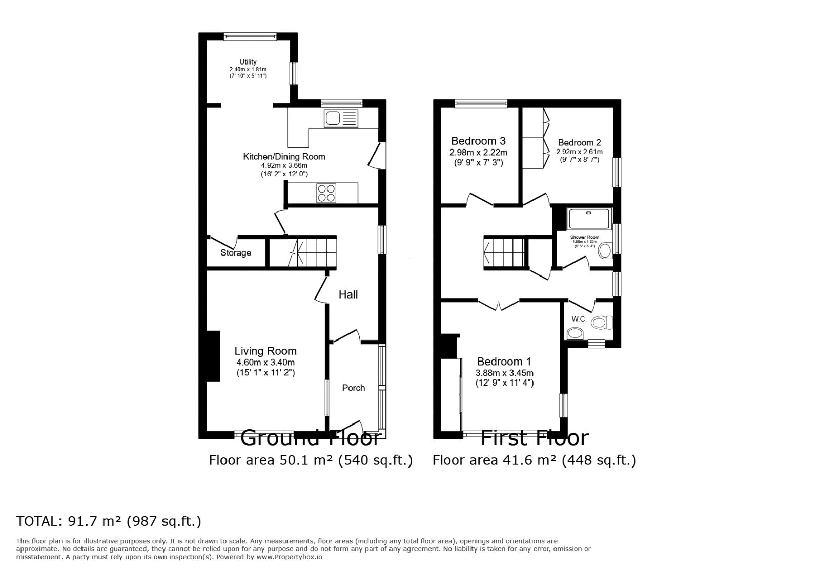 Floorplan of 3 bedroom Semi Detached House for sale, Ebury Close, Batley, West Yorkshire, WF17