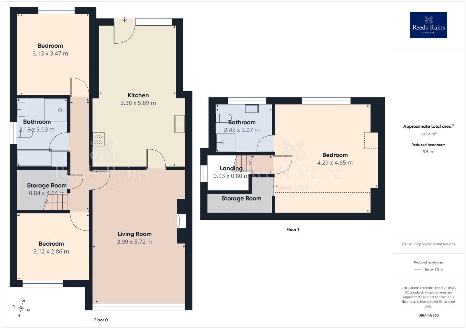 Floorplan of 3 bedroom Semi Detached Bungalow for sale, Croft House View, Morley, West Yorkshire, LS27