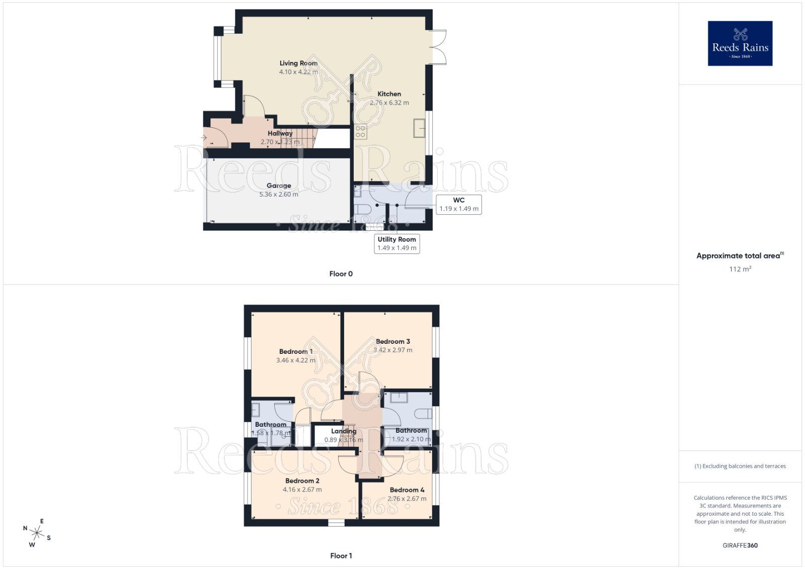 Floorplan of 4 bedroom Detached House for sale, Forest Ridge, East Ardsley, West Yorkshire, WF3