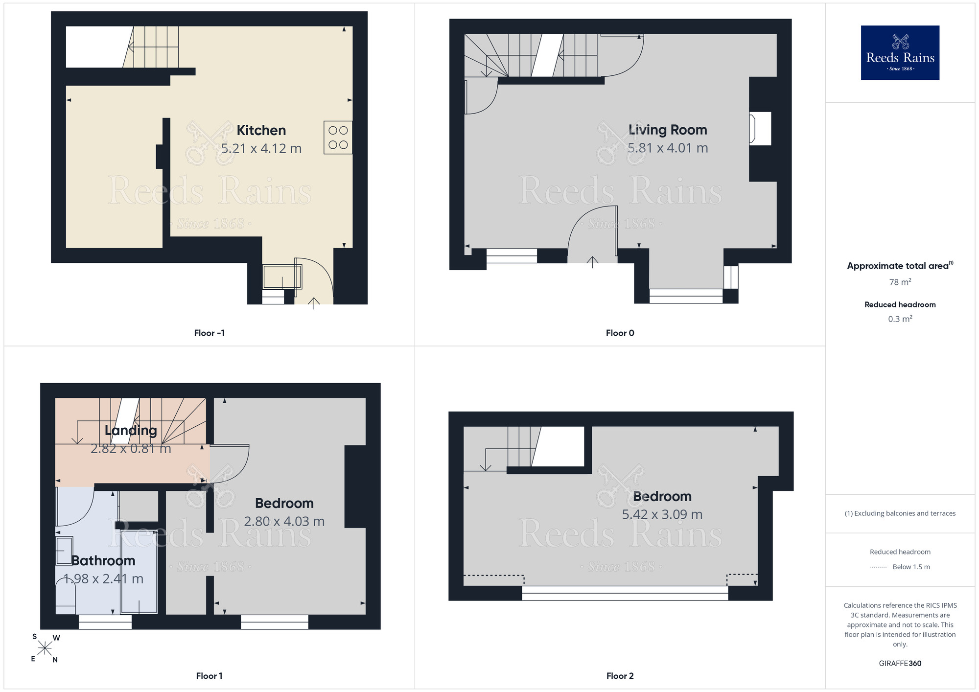 Floorplan of 2 bedroom Mid Terrace House to rent, Cross Flatts Parade, Leeds, West Yorkshire, LS11