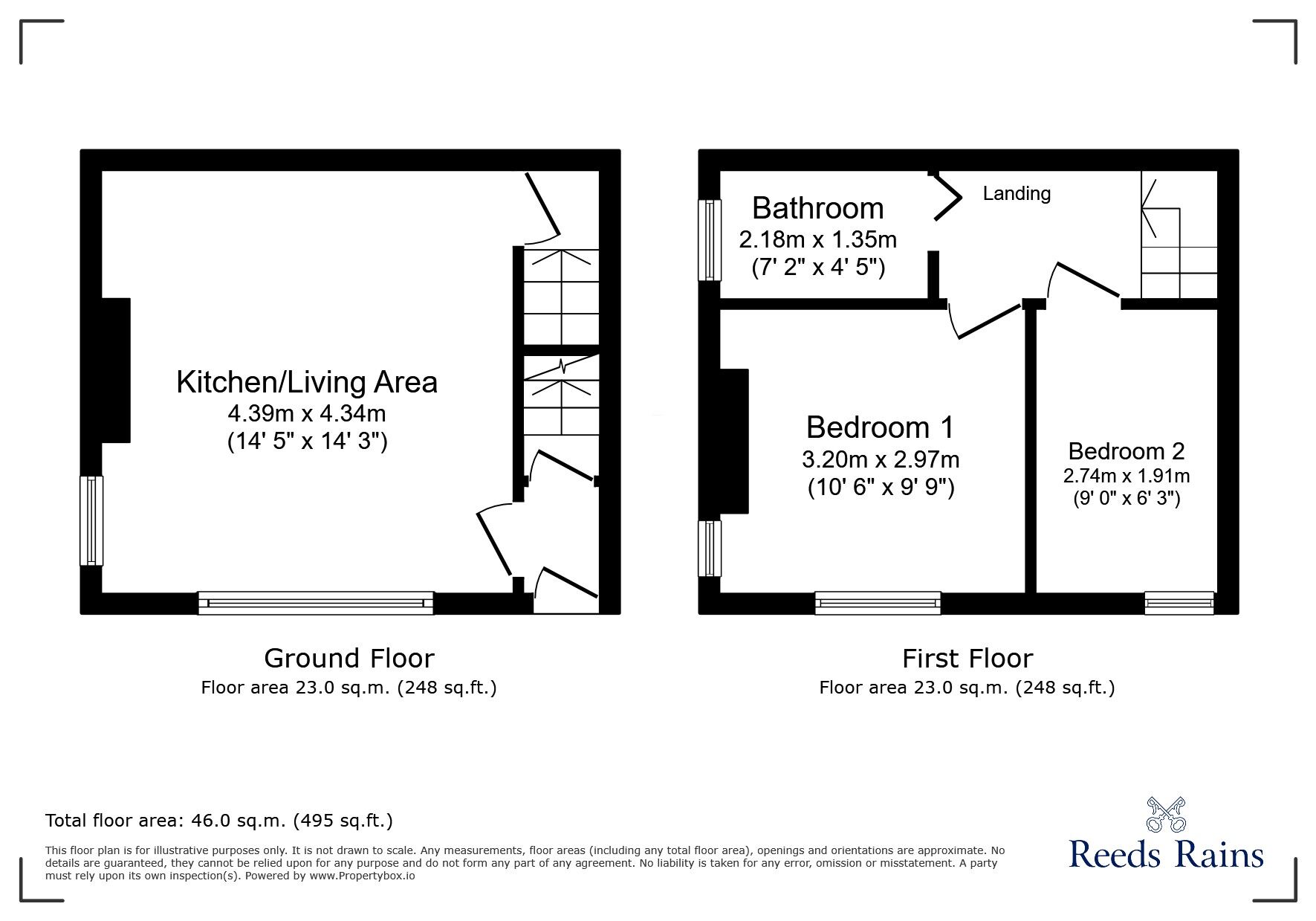 Floorplan of 2 bedroom End Terrace House to rent, South Parade, Morley, West Yorkshire, LS27