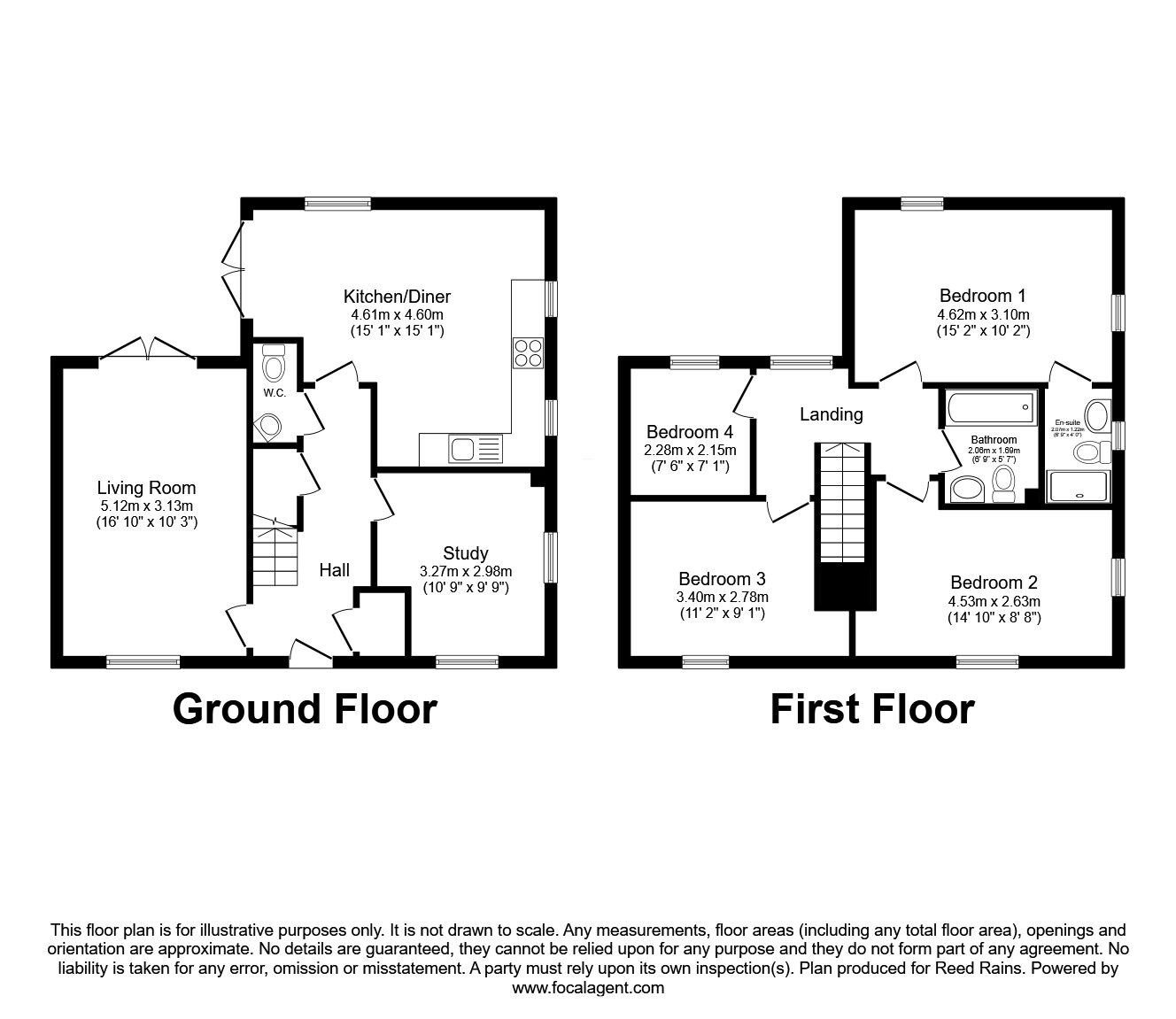 Floorplan of 4 bedroom Detached House for sale, Barton Way, Morley, West Yorkshire, LS27