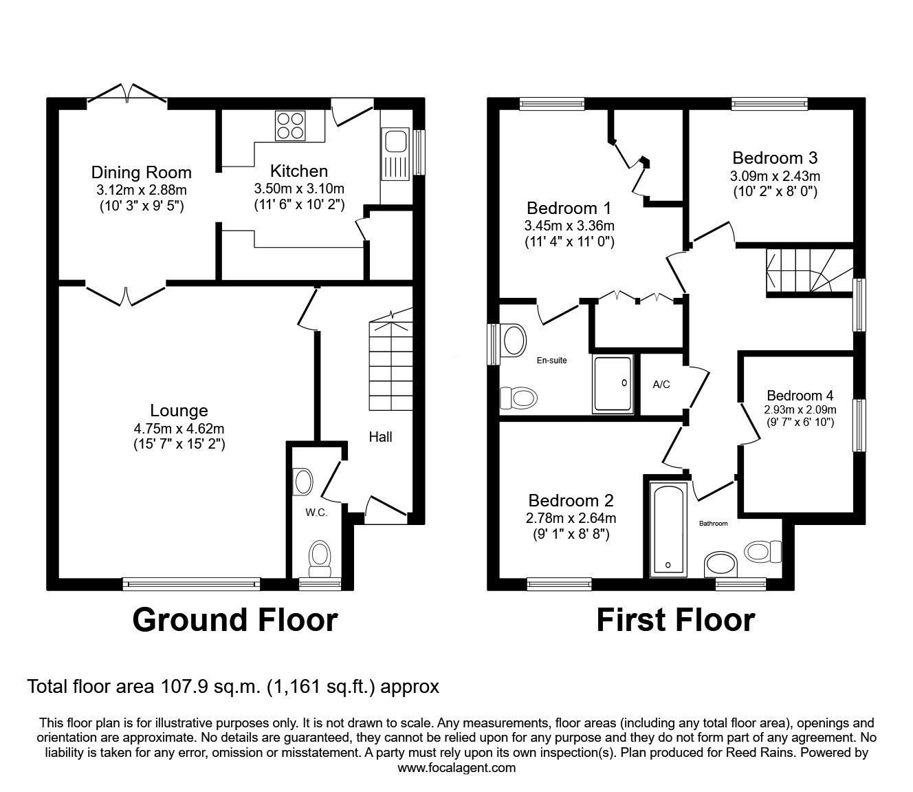 Floorplan of 4 bedroom Detached House for sale, Woodside Drive, Morley, West Yorkshire, LS27