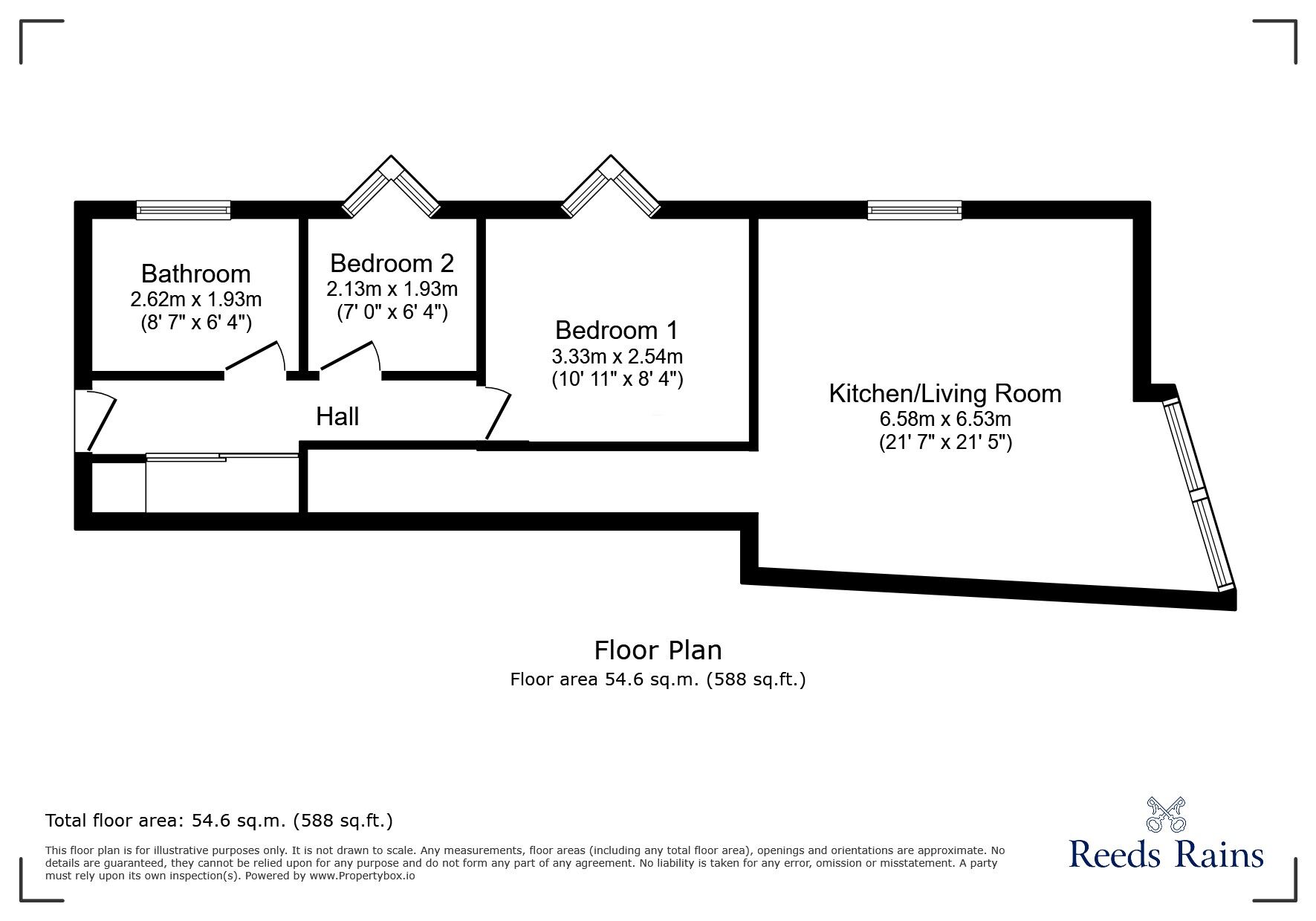 Floorplan of 2 bedroom  Flat to rent, Melbourne Street, Morley, West Yorkshire, LS27
