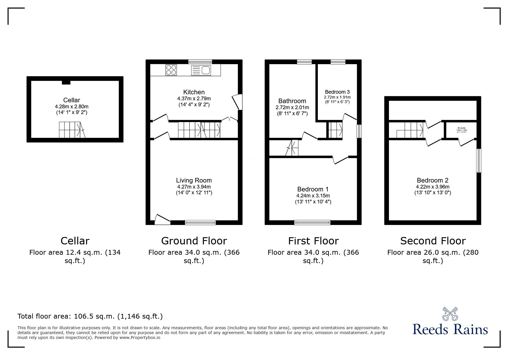 Floorplan of 3 bedroom End Terrace House to rent, Victoria Avenue, Morley, West Yorkshire, LS27
