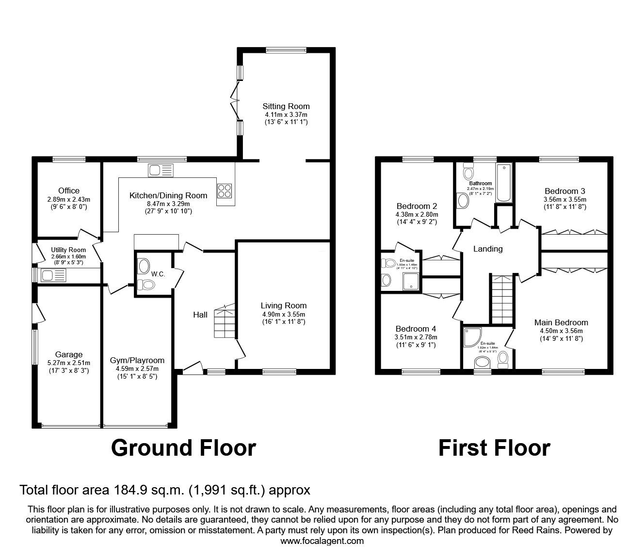 Floorplan of 4 bedroom Detached House for sale, Upper Green Drive, Tingley, West Yorkshire, WF3