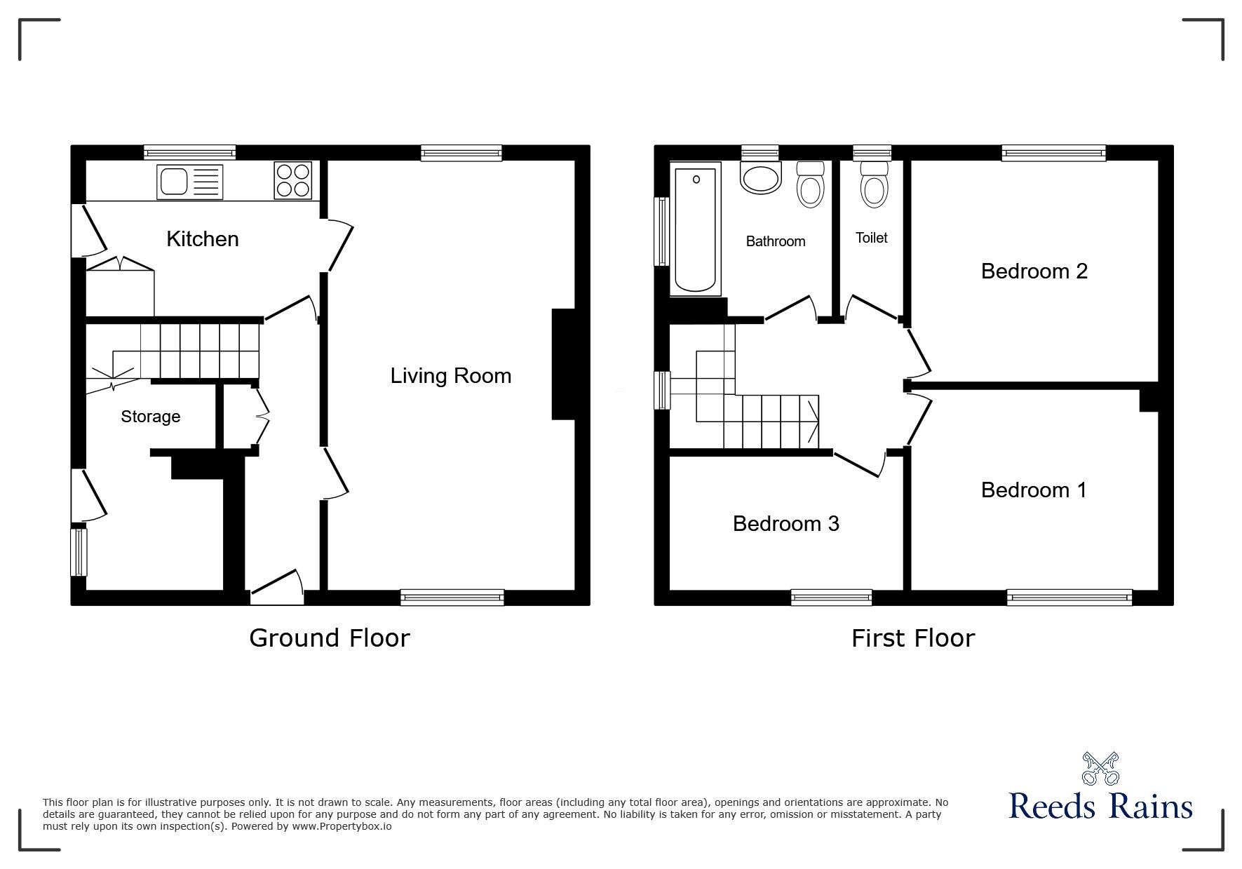 Floorplan of 3 bedroom Semi Detached House to rent, Manor Road, Churwell, Leeds, LS27
