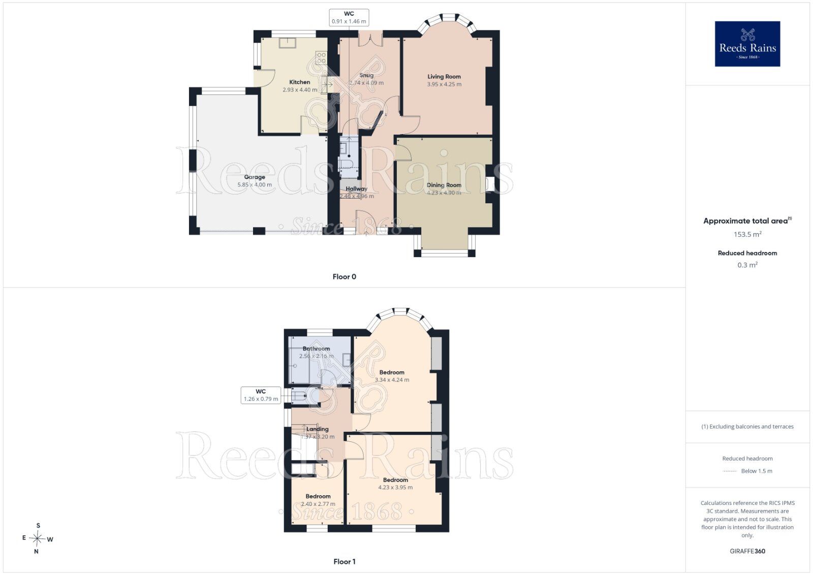 Floorplan of 3 bedroom Detached House for sale, Upper Batley Lane, Batley, West Yorkshire, WF17