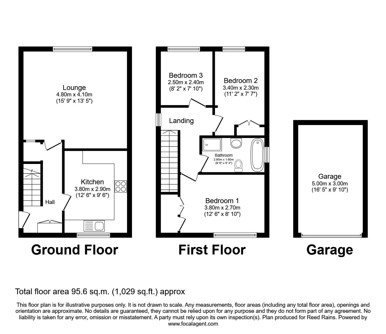 Floorplan of 3 bedroom Detached House for sale, Bruntcliffe Drive, Morley, West Yorkshire, LS27