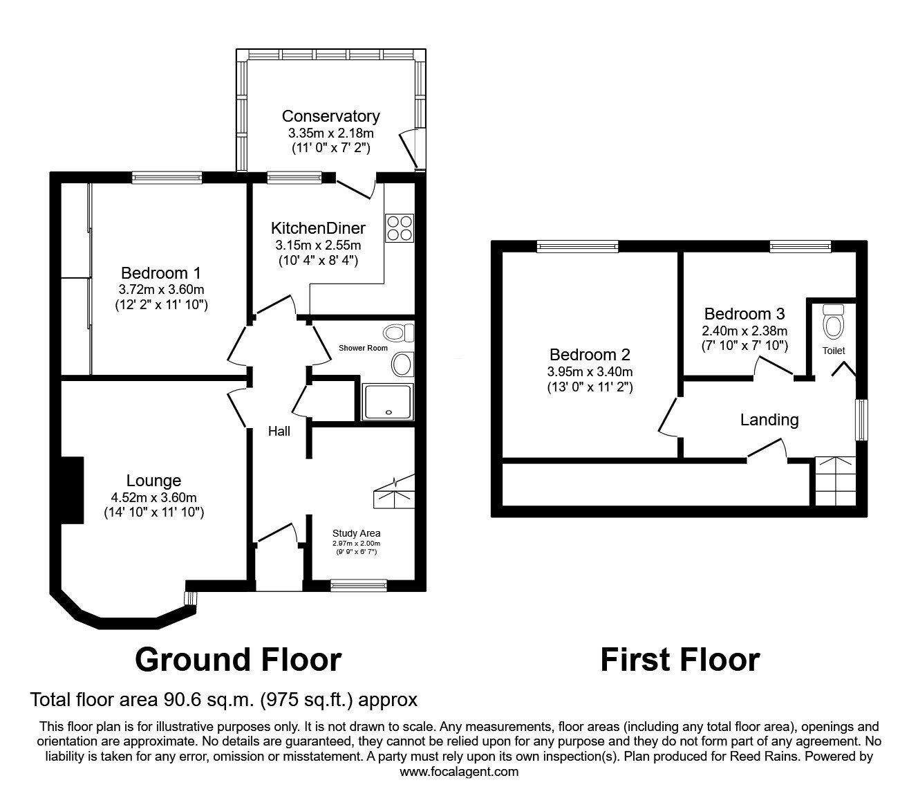 Floorplan of 3 bedroom Detached House for sale, Scott Green Crescent, Gildersome, Leeds, LS27