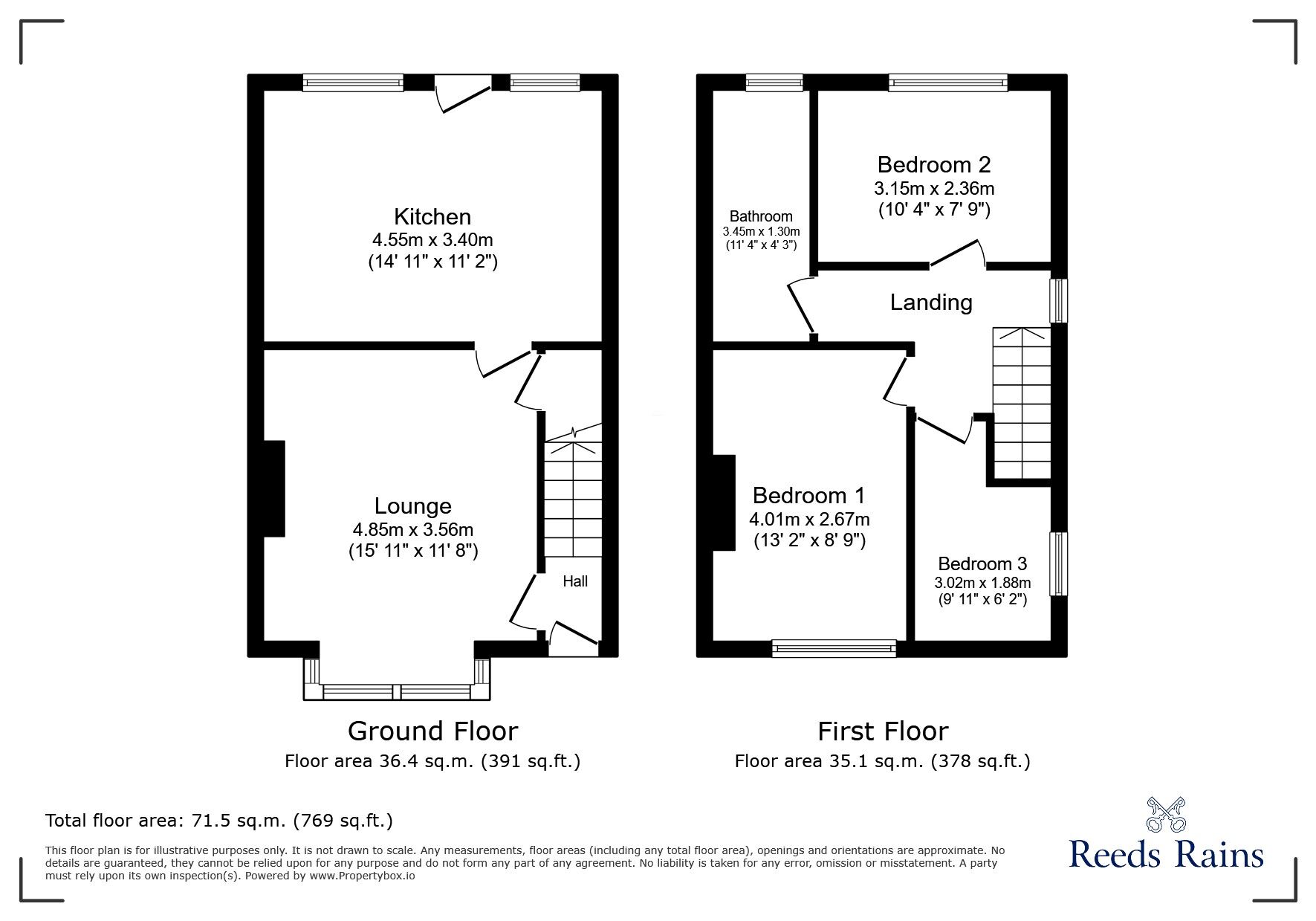 Floorplan of 3 bedroom Semi Detached House to rent, Westerton Road, Tingley, West Yorkshire, WF3
