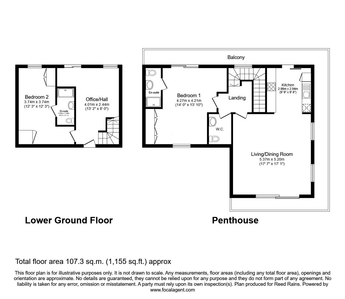 Floorplan of 2 bedroom  Flat for sale, Quay One, Neptune Street, West Yorkshire, LS9