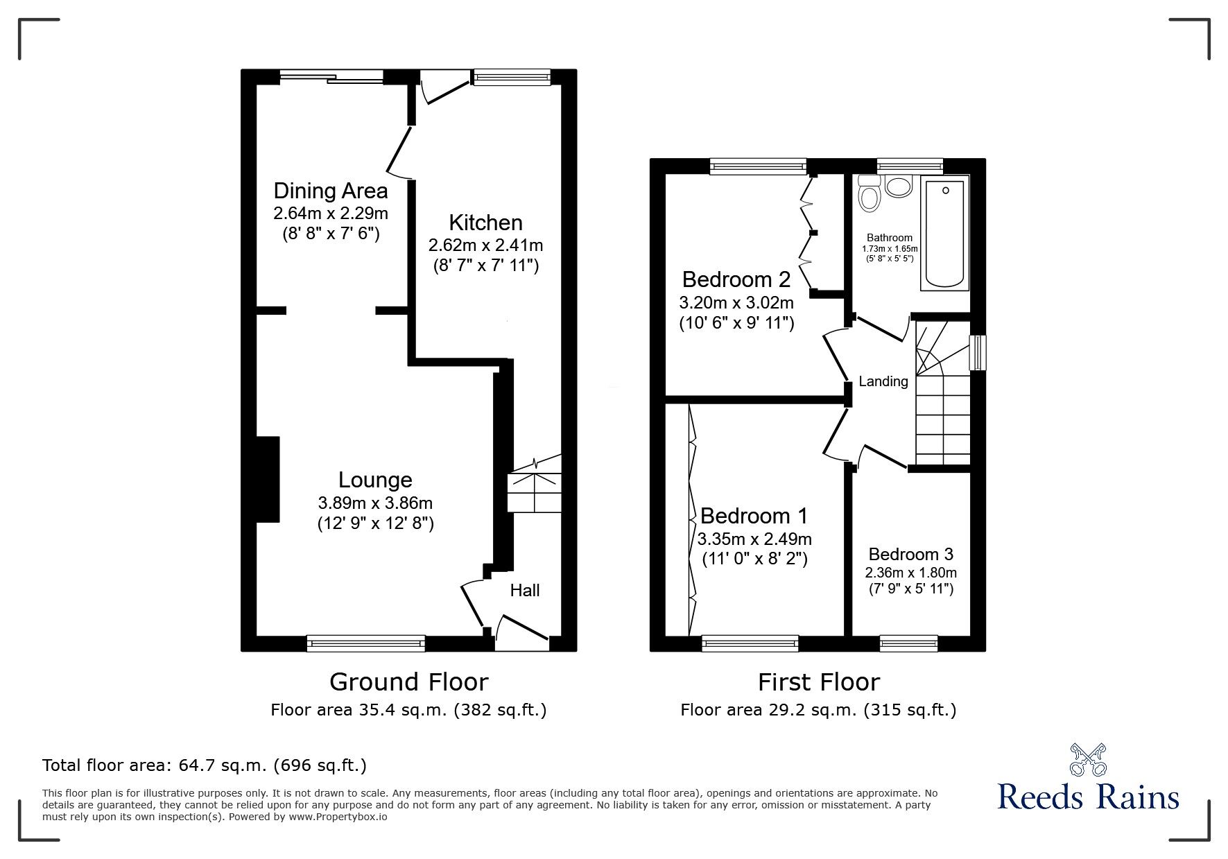 Floorplan of 3 bedroom Semi Detached House to rent, Springfield Avenue, Morley, West Yorkshire, LS27