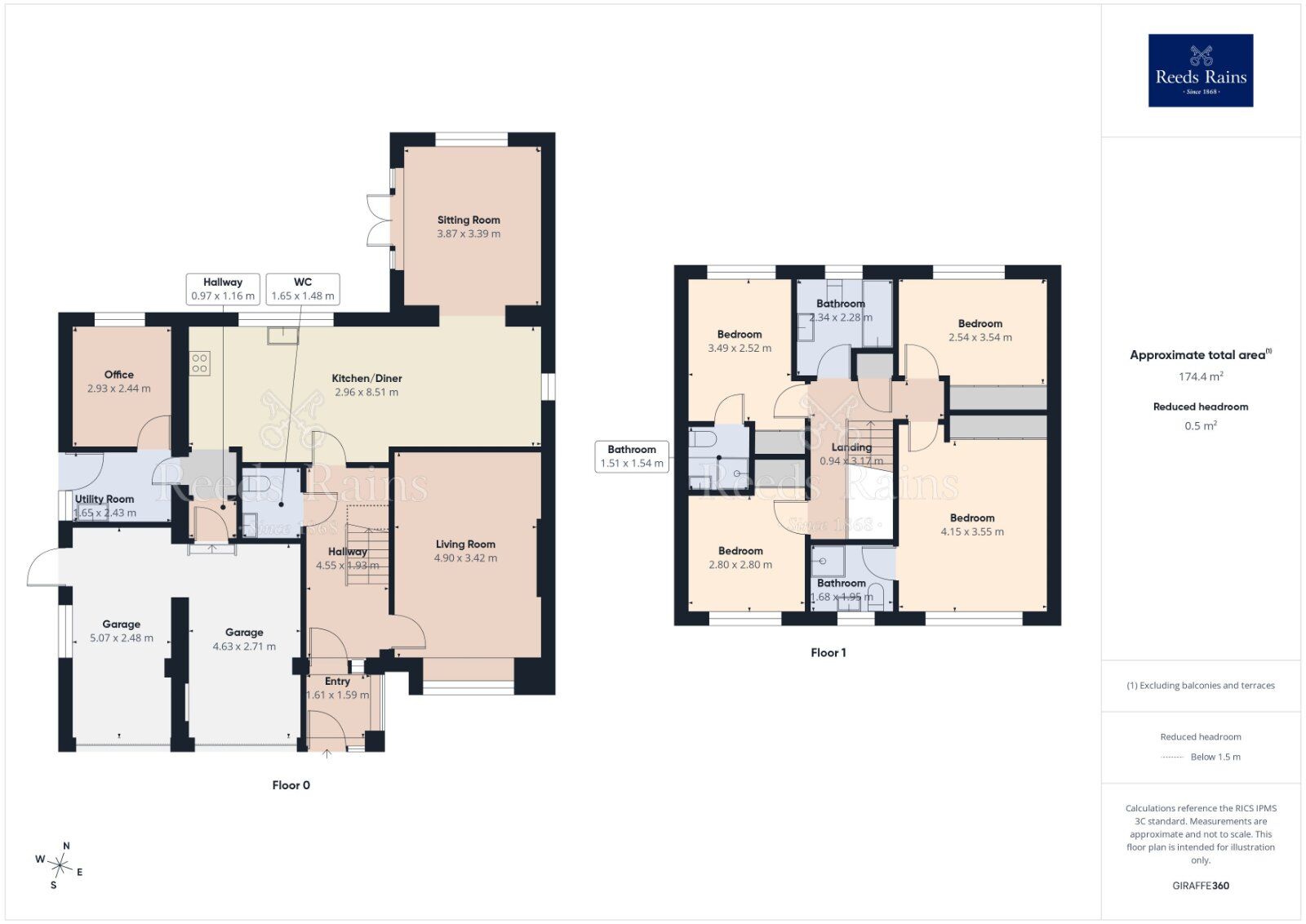 Floorplan of 4 bedroom Detached House for sale, Upper Green Drive, Tingley, West Yorkshire, WF3