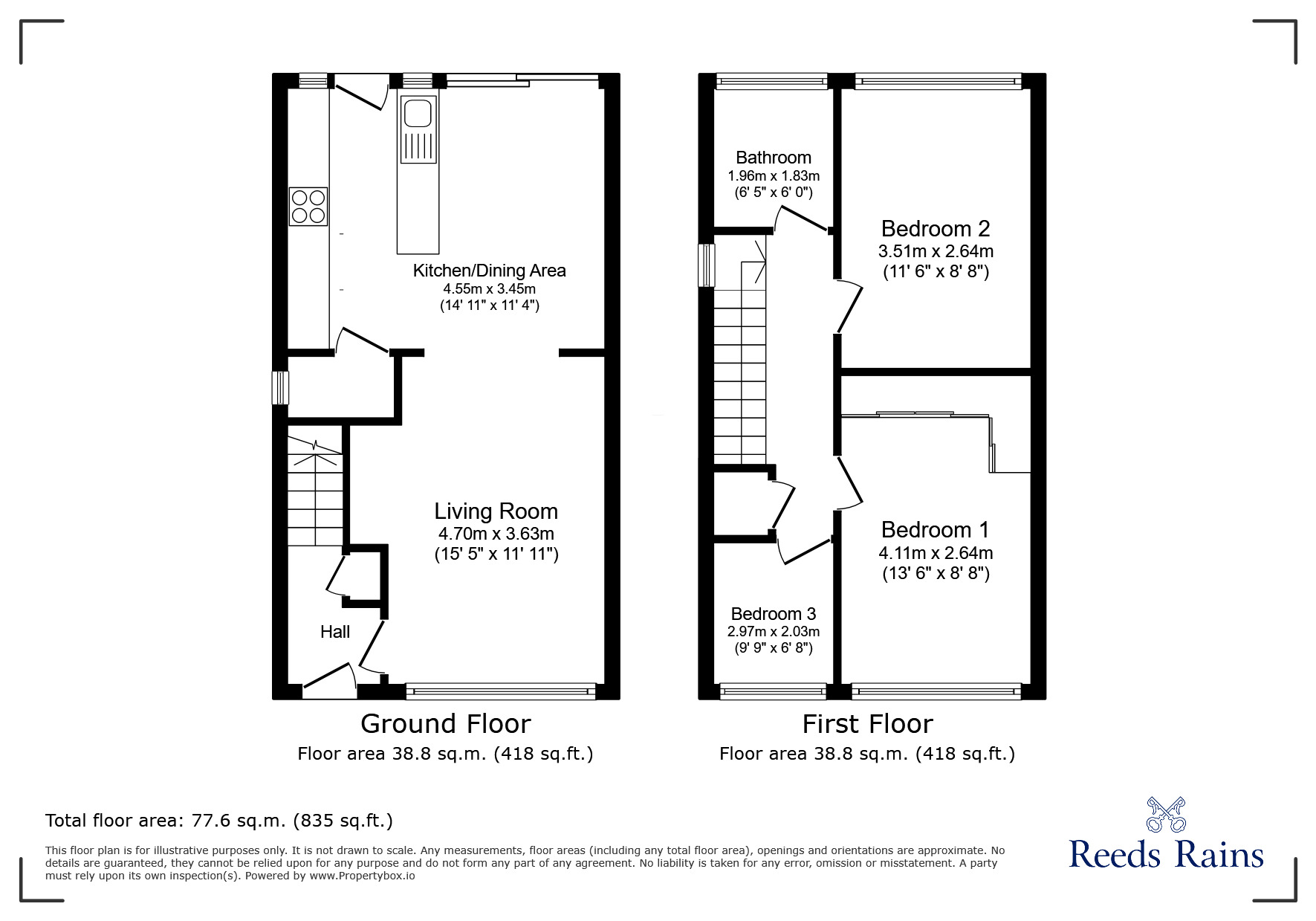 Floorplan of 3 bedroom Detached House to rent, Arncliffe Crescent, Morley, West Yorkshire, LS27