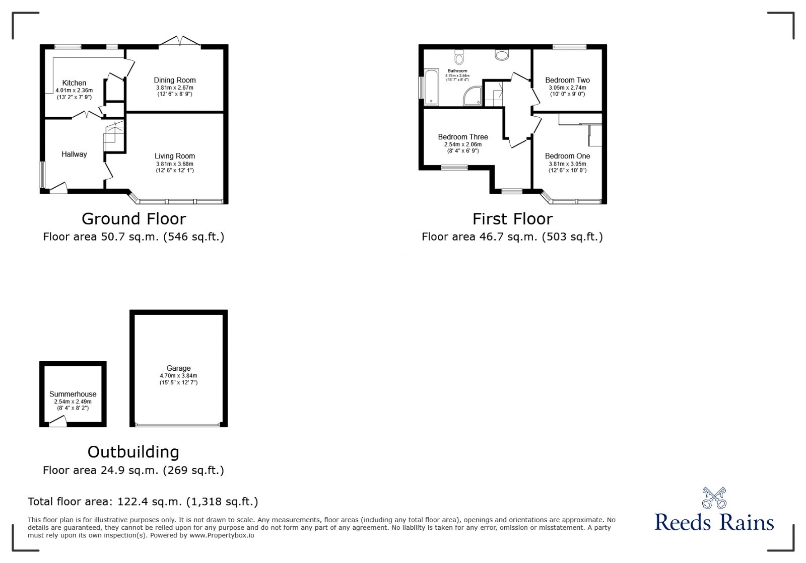 Floorplan of 3 bedroom Semi Detached House for sale, Half Mile Lane, Leeds, West Yorkshire, LS13