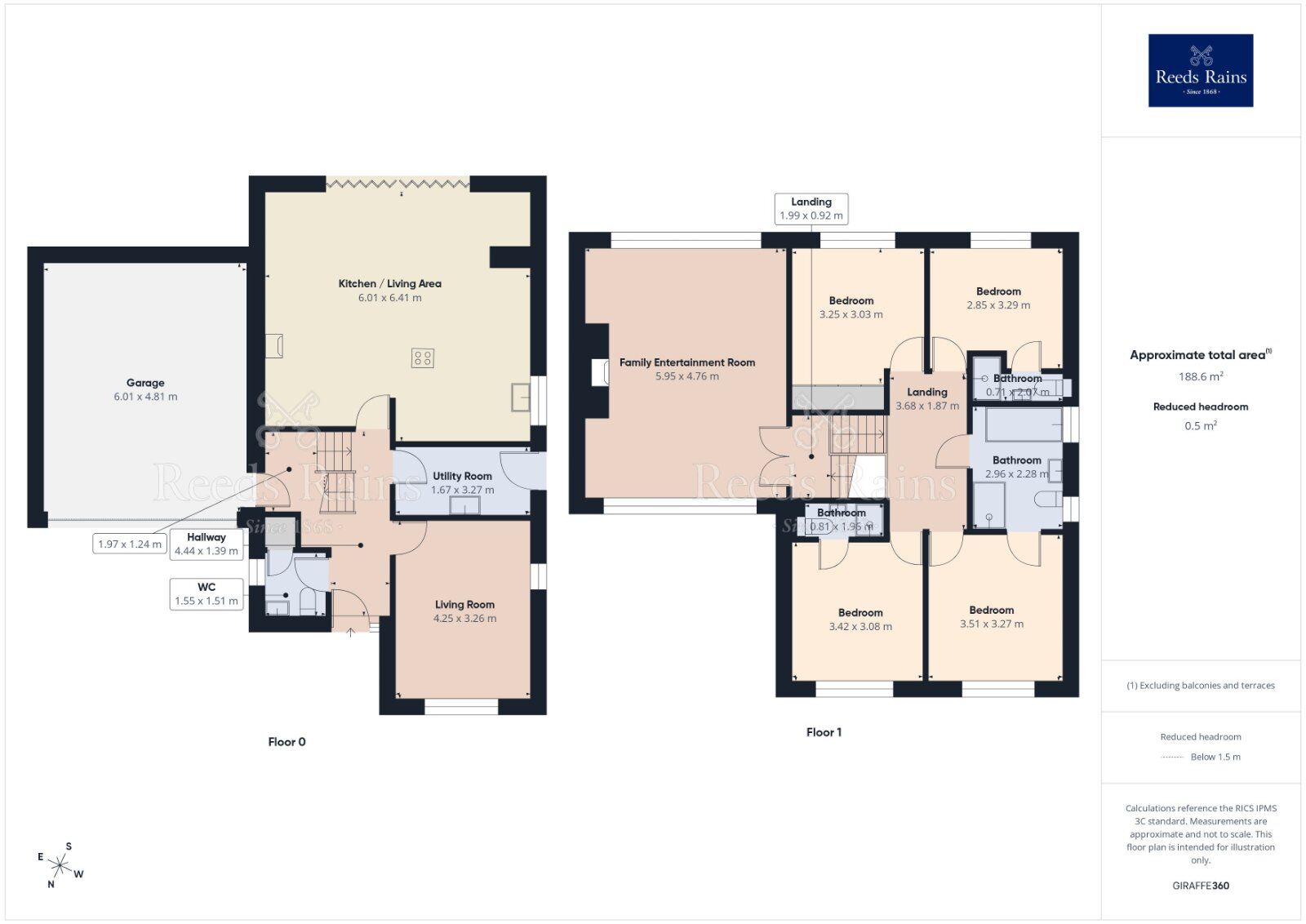 Floorplan of 4 bedroom Detached House for sale, Upper Green Way, Tingley, West Yorkshire, WF3