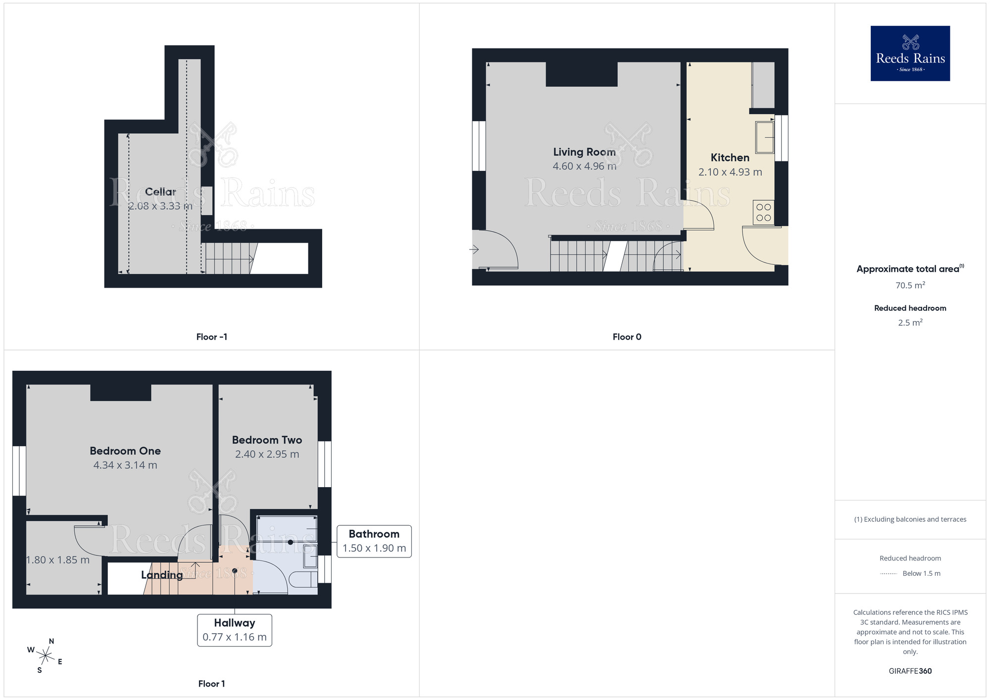 Floorplan of 2 bedroom End Terrace House to rent, Providence Place, Morley, Leeds, LS27