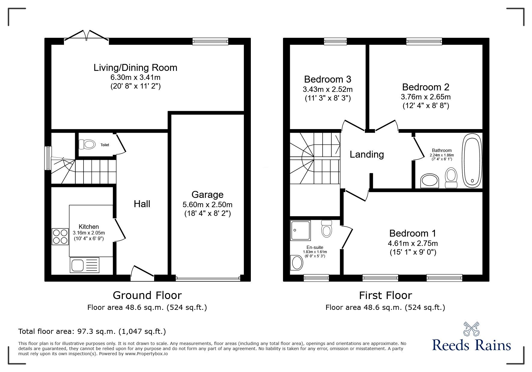 Floorplan of 3 bedroom Detached House to rent, Rotary Drive, Morley, Leeds, LS27