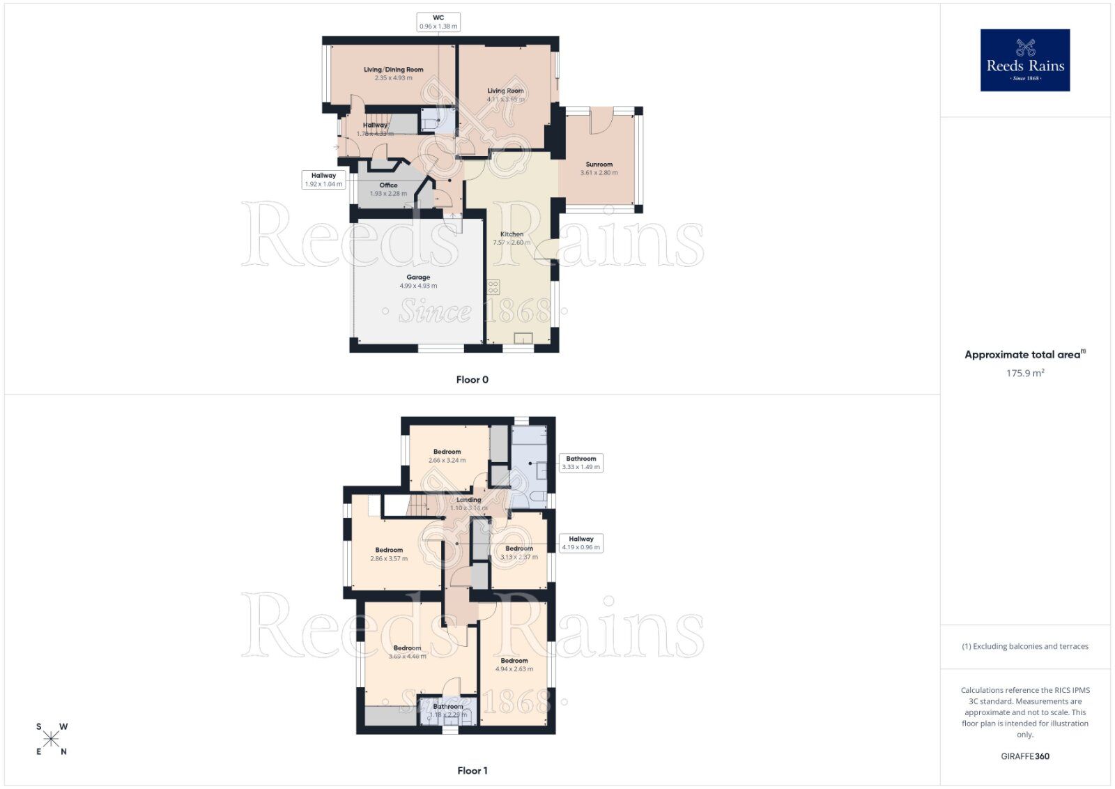 Floorplan of 5 bedroom Detached House for sale, Rembrandt Avenue, Tingley, West Yorkshire, WF3