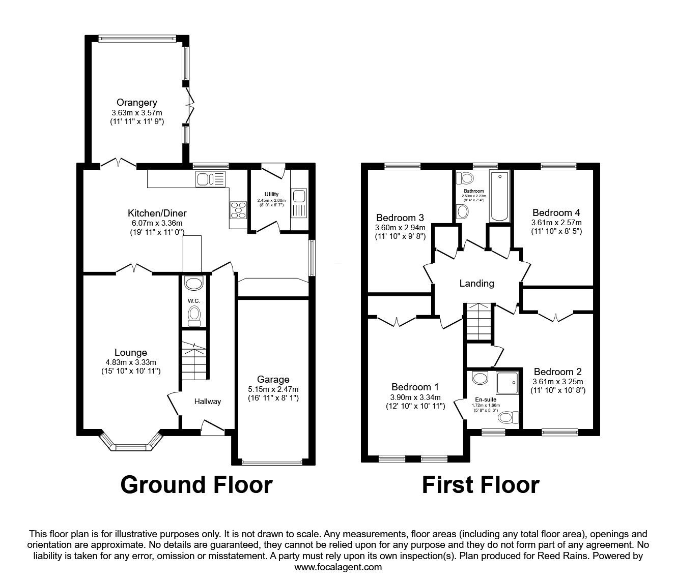 Floorplan of 4 bedroom Detached House for sale, Watering Meadow, Morley, West Yorkshire, LS27