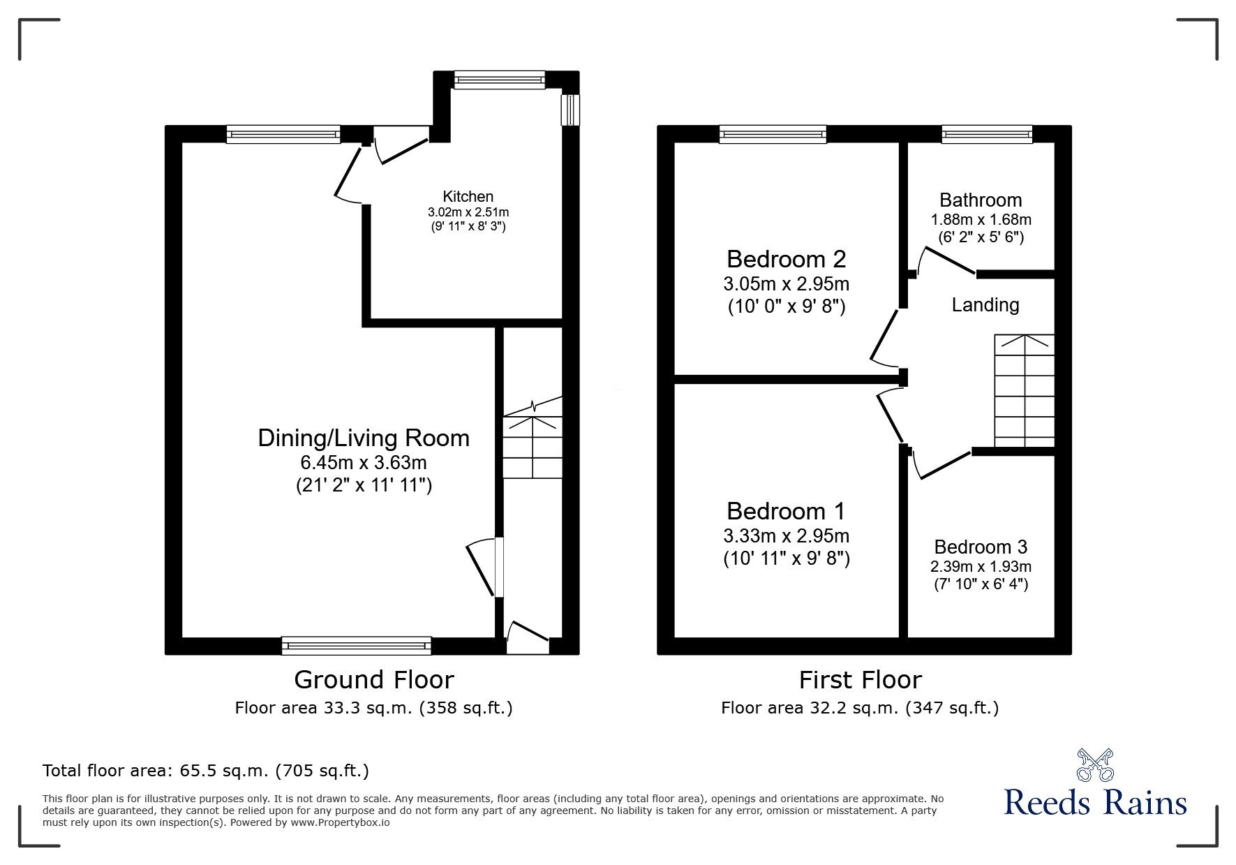 Floorplan of 3 bedroom Detached House to rent, Wesley Street, Leeds, West Yorkshire, LS11