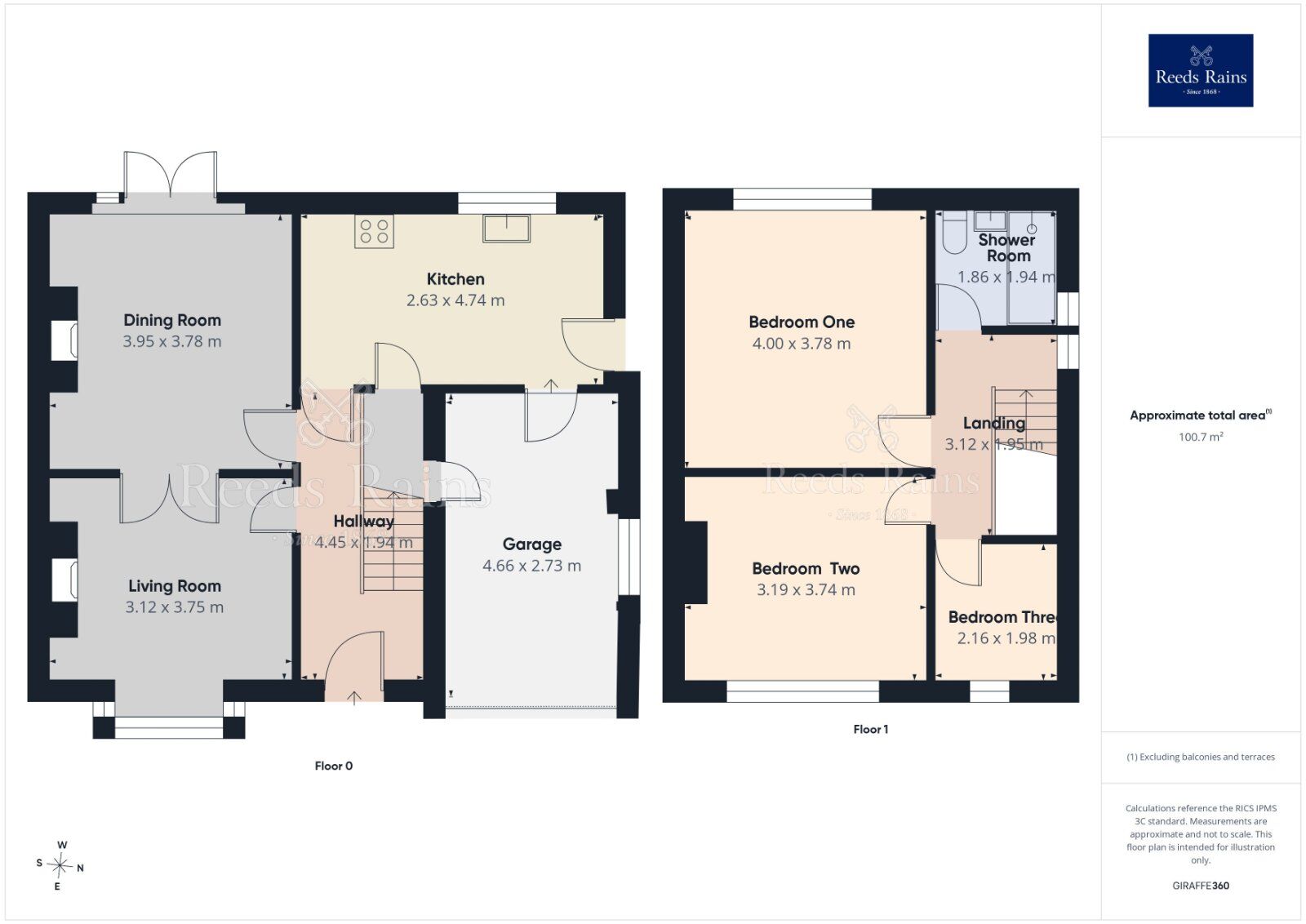 Floorplan of 3 bedroom Semi Detached House for sale, Bradford Road, East Ardsley, West Yorkshire, WF3