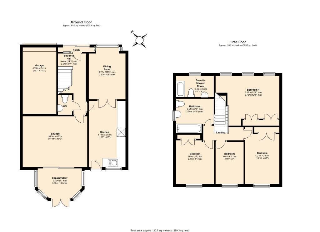Floorplan of 4 bedroom Detached House for sale, Poppleton Drive, Tingley, West Yorkshire, WF3