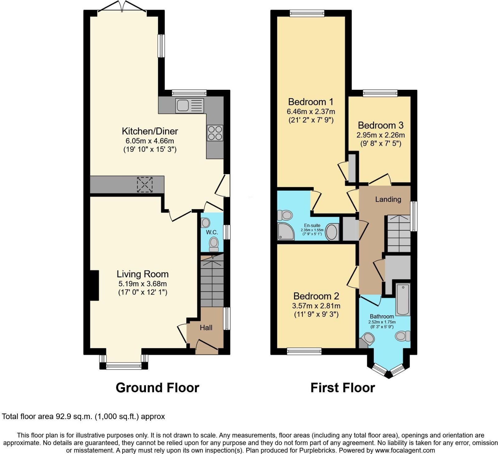 Floorplan of 3 bedroom Detached House for sale, Bridge Court, Morley, West Yorkshire, LS27