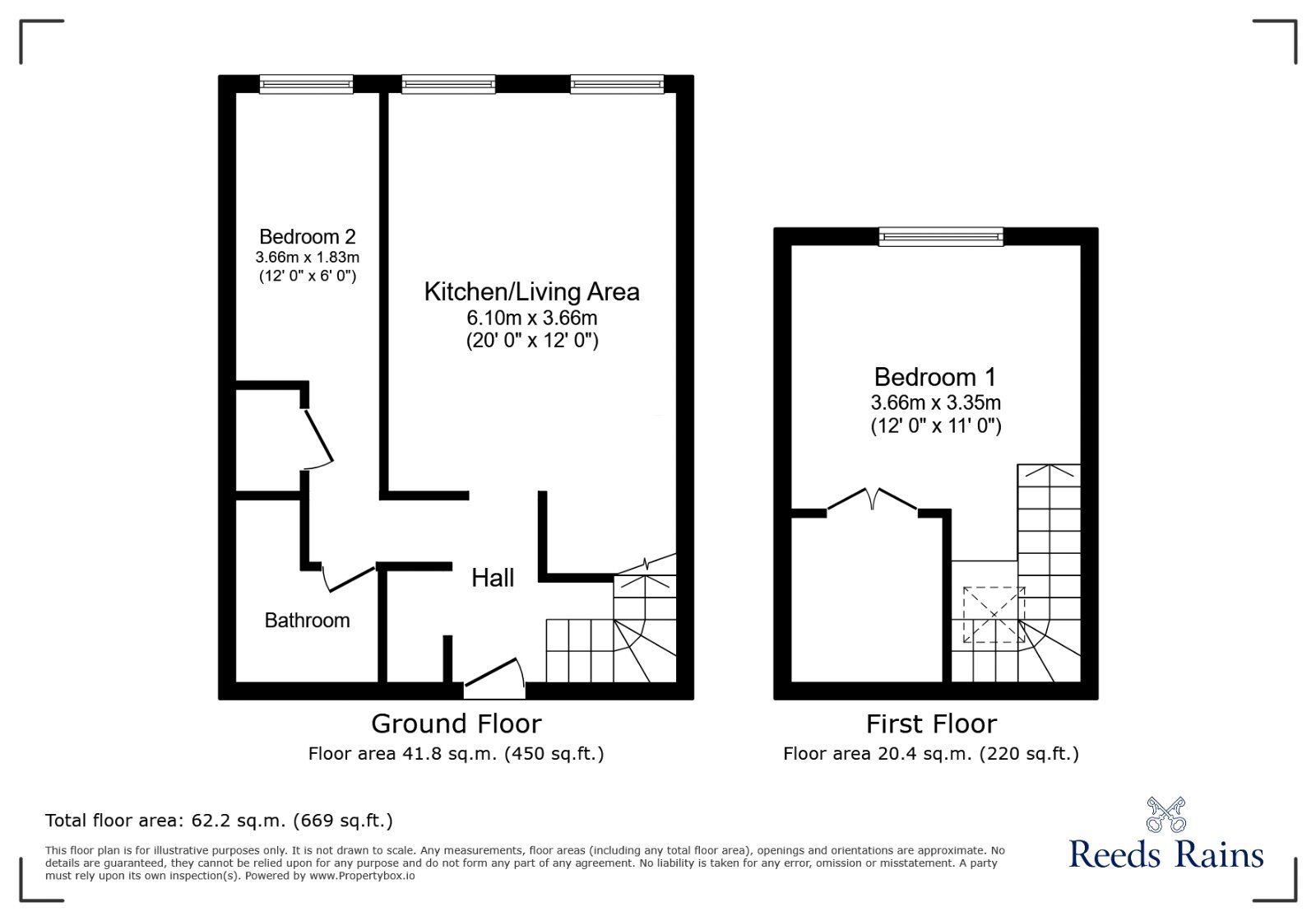 Floorplan of 2 bedroom Flat for sale, Commercial Street, Morley, West Yorkshire, LS27
