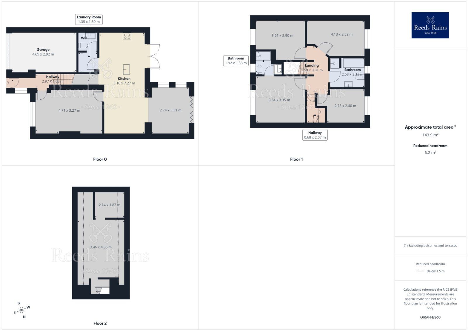 Floorplan of 4 bedroom Semi Detached House for sale, Street Lane, Gildersome, Leeds, LS27