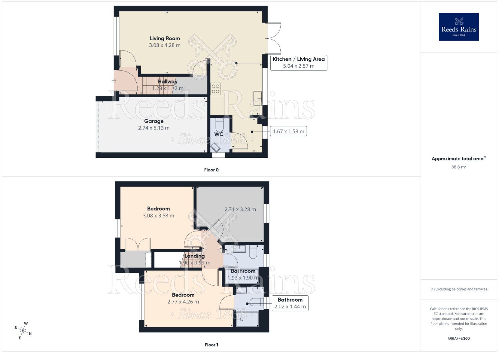 Floorplan of 3 bedroom Detached House for sale, Bradfield Avenue, Morley, West Yorkshire, LS27