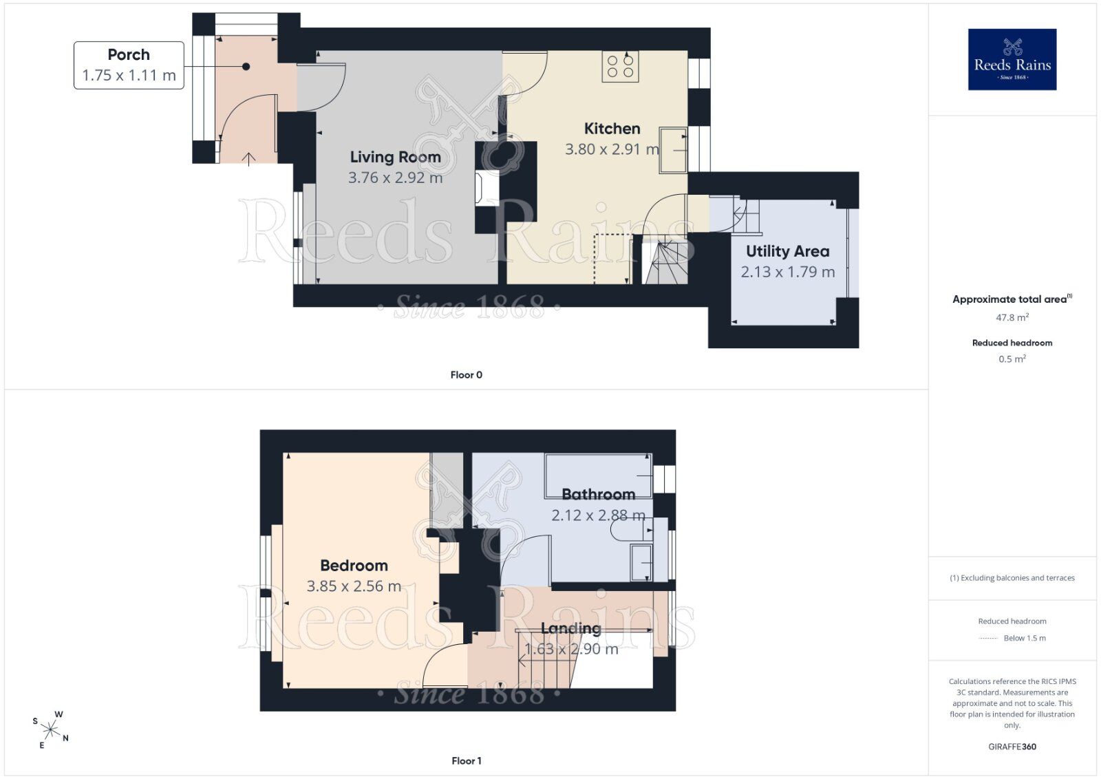 Floorplan of 1 bedroom End Terrace House for sale, Blenheim Terrace, Morley, West Yorkshire, LS27