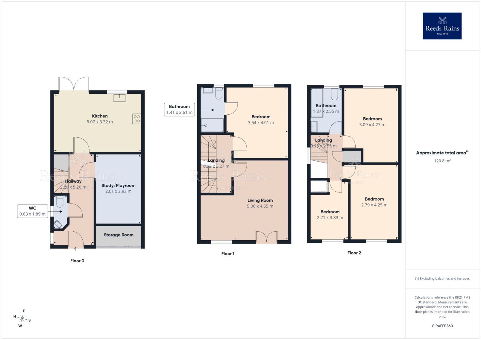 Floorplan of 4 bedroom End Terrace House for sale, Weavers Close, Morley, West Yorkshire, LS27