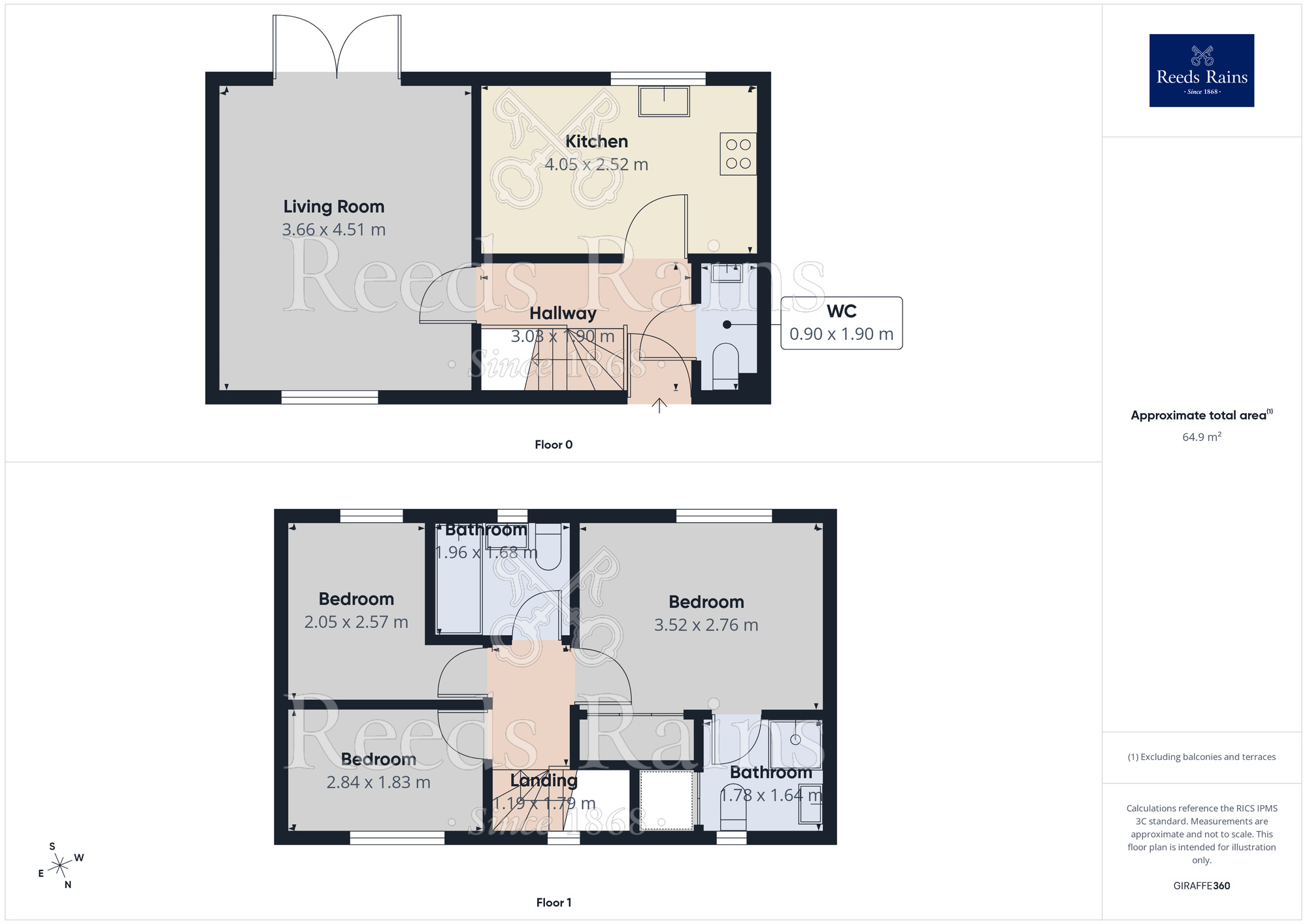 Floorplan of 3 bedroom End Terrace House to rent, Shire Road, Morley, West Yorkshire, LS27