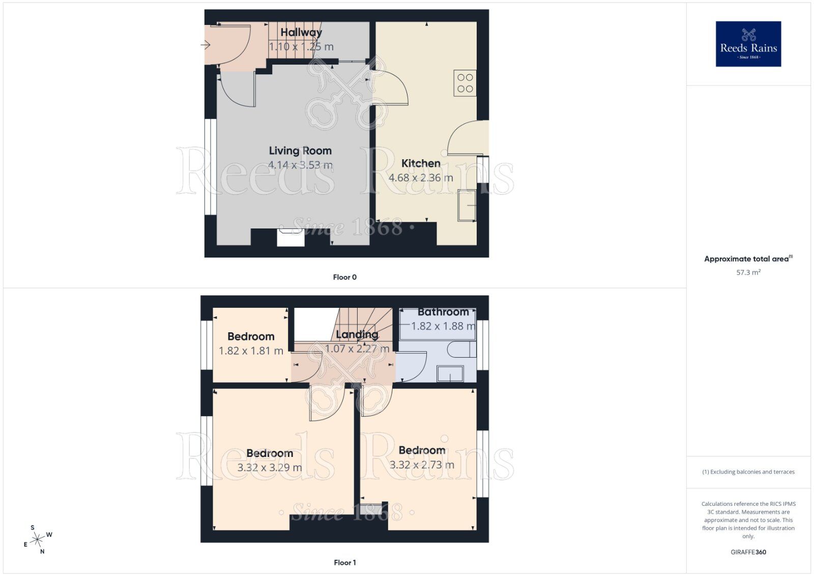 Floorplan of 3 bedroom Mid Terrace House for sale, Windsor Terrace, Gildersome, Leeds, LS27