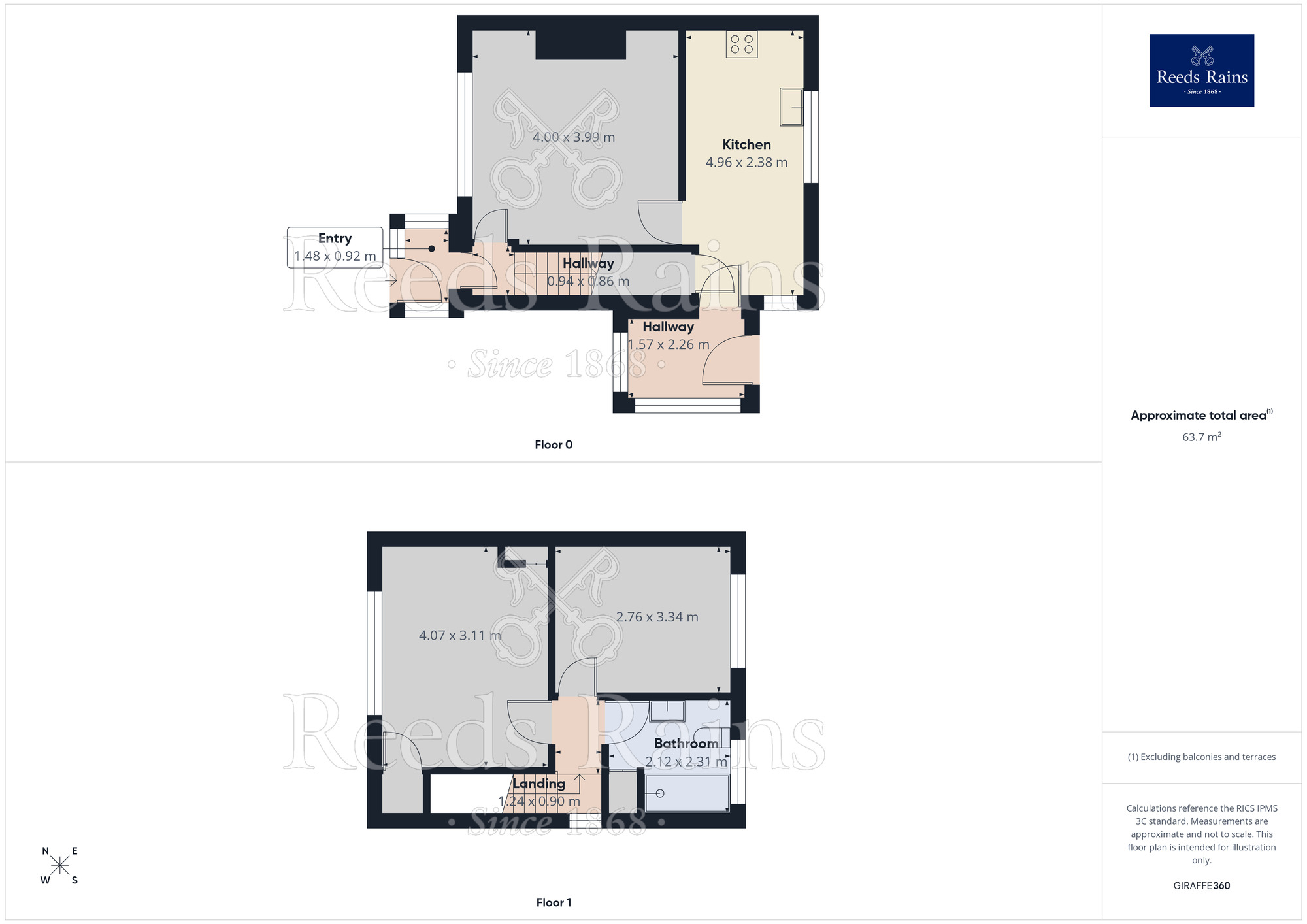 Floorplan of 2 bedroom Semi Detached House to rent, Gerard Avenue, Morley, West Yorkshire, LS27