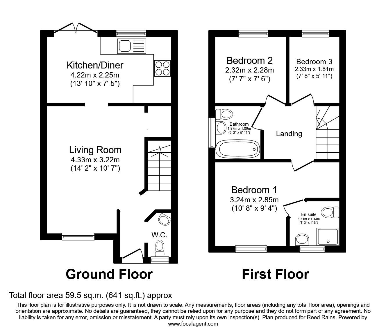 Floorplan of 3 bedroom Semi Detached House to rent, Albert Rise, Morley, West Yorkshire, LS27