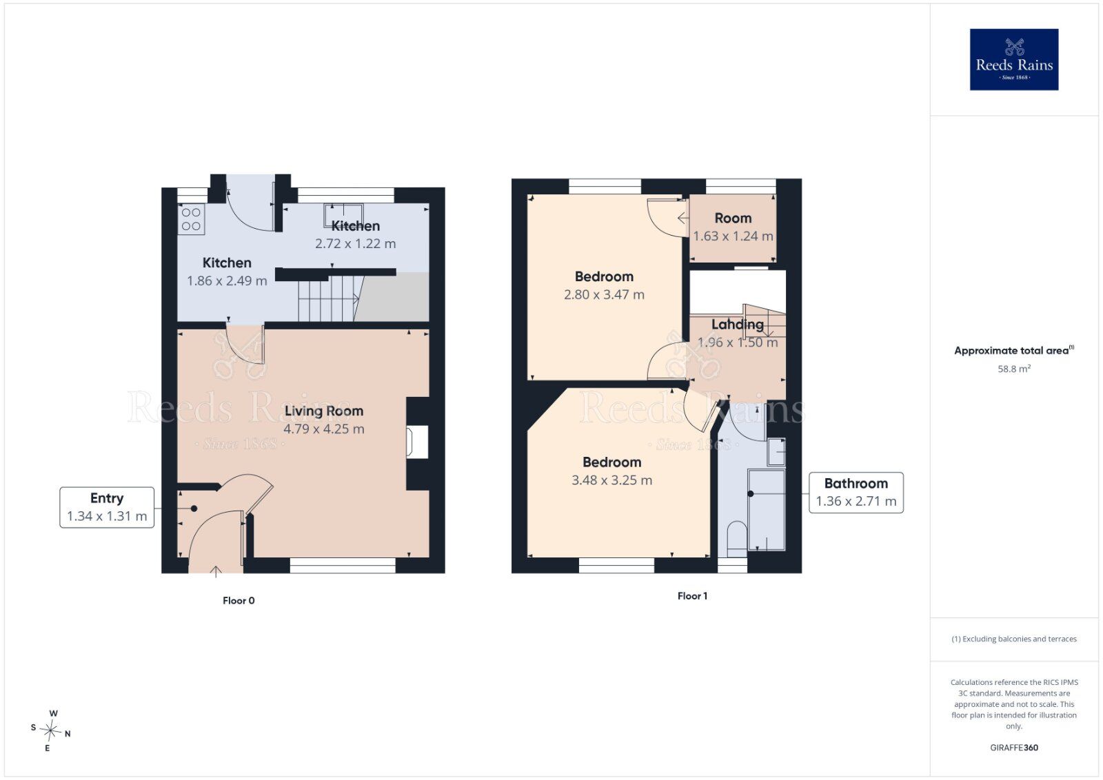Floorplan of 2 bedroom Mid Terrace House for sale, Watson Street, Morley, West Yorkshire, LS27