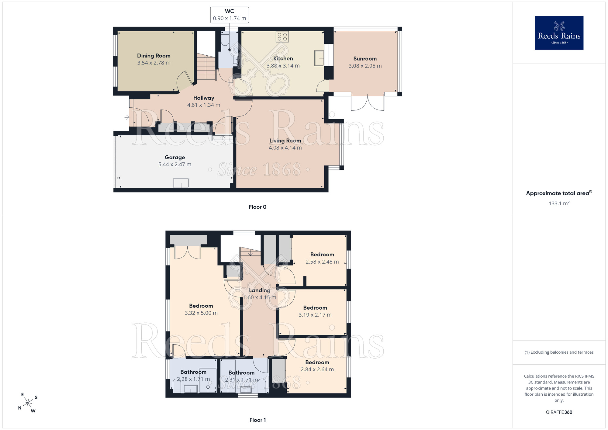 Floorplan of 4 bedroom Detached House for sale, Poppleton Road, Tingley, West Yorkshire, WF3