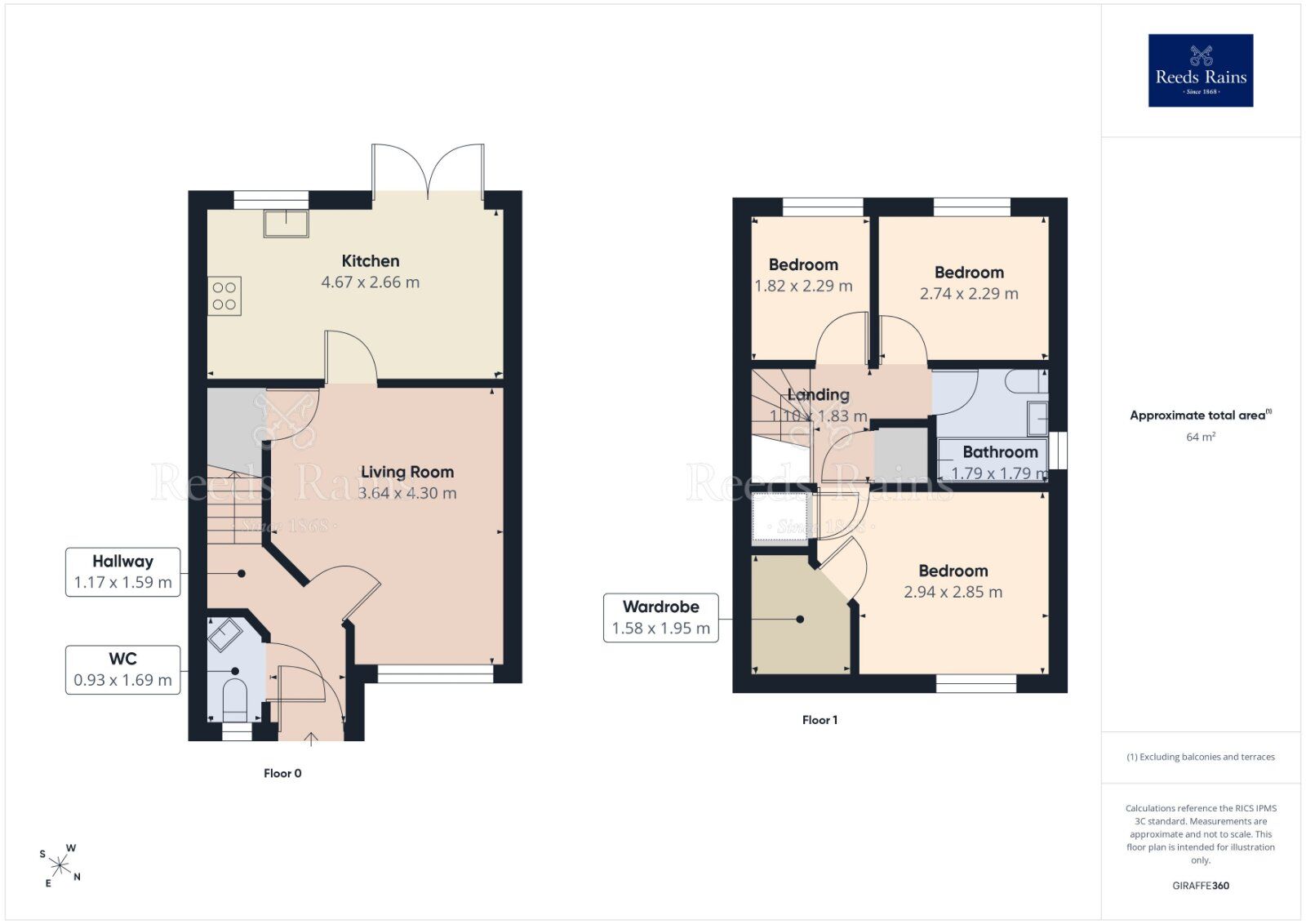 Floorplan of 3 bedroom End Terrace House for sale, Scatcherd Mews, Morley, West Yorkshire, LS27