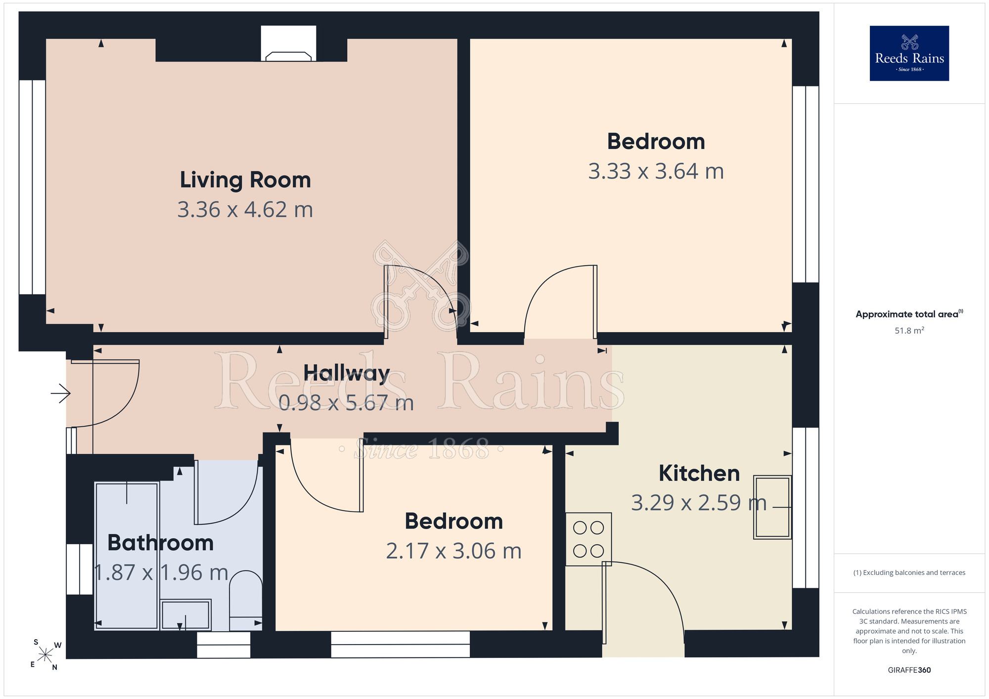 Floorplan of 2 bedroom Semi Detached House for sale, Redhill Avenue, Tingley, West Yorkshire, WF3