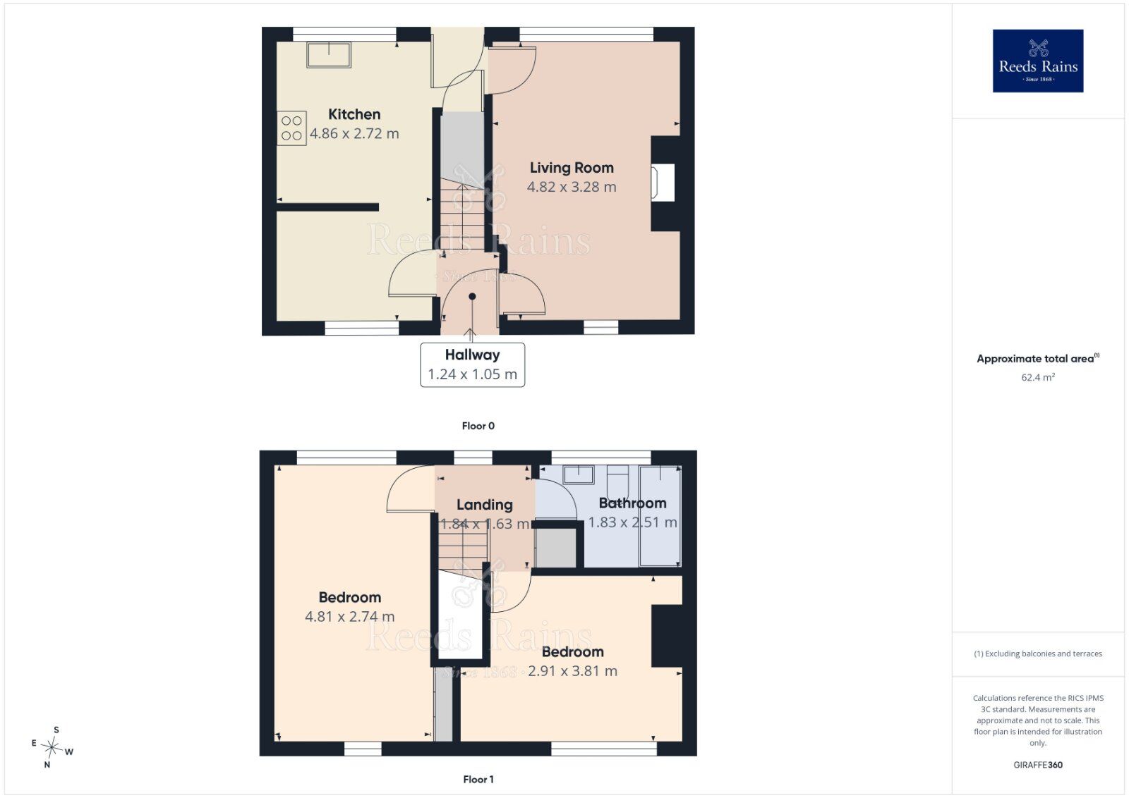 Floorplan of 2 bedroom Mid Terrace House for sale, Baker Road, Morley, West Yorkshire, LS27
