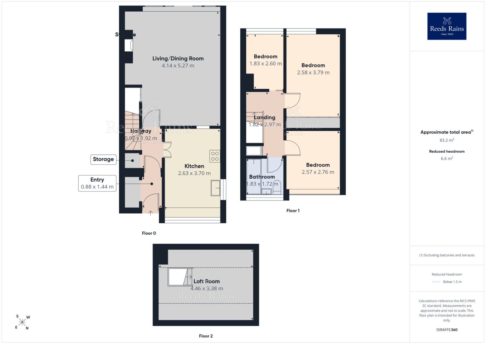 Floorplan of 3 bedroom End Terrace House for sale, Batley Road, Tingley, West Yorkshire, WF3