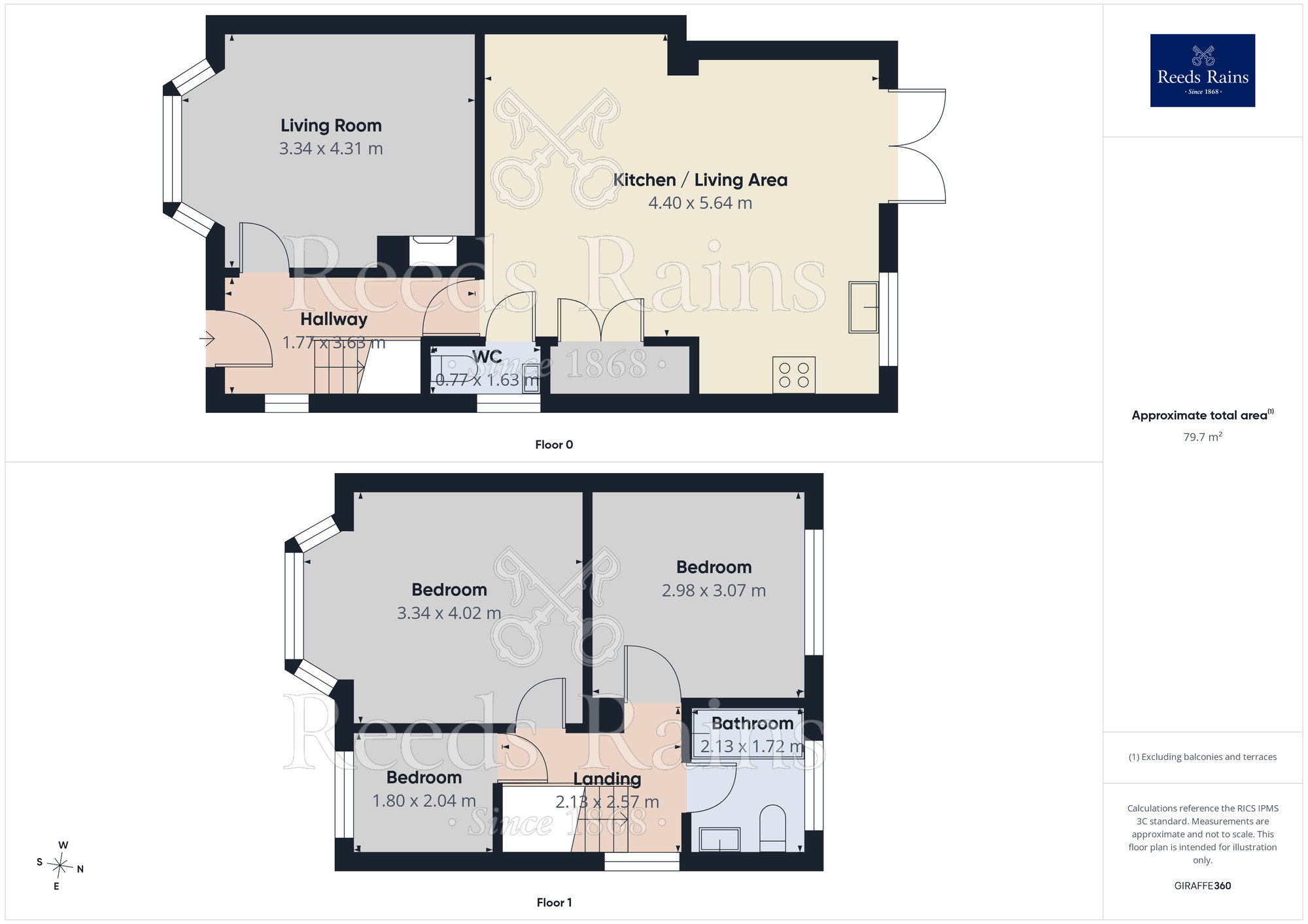 Floorplan of 3 bedroom Semi Detached House to rent, Woodland Drive, Swillington, West Yorkshire, LS26