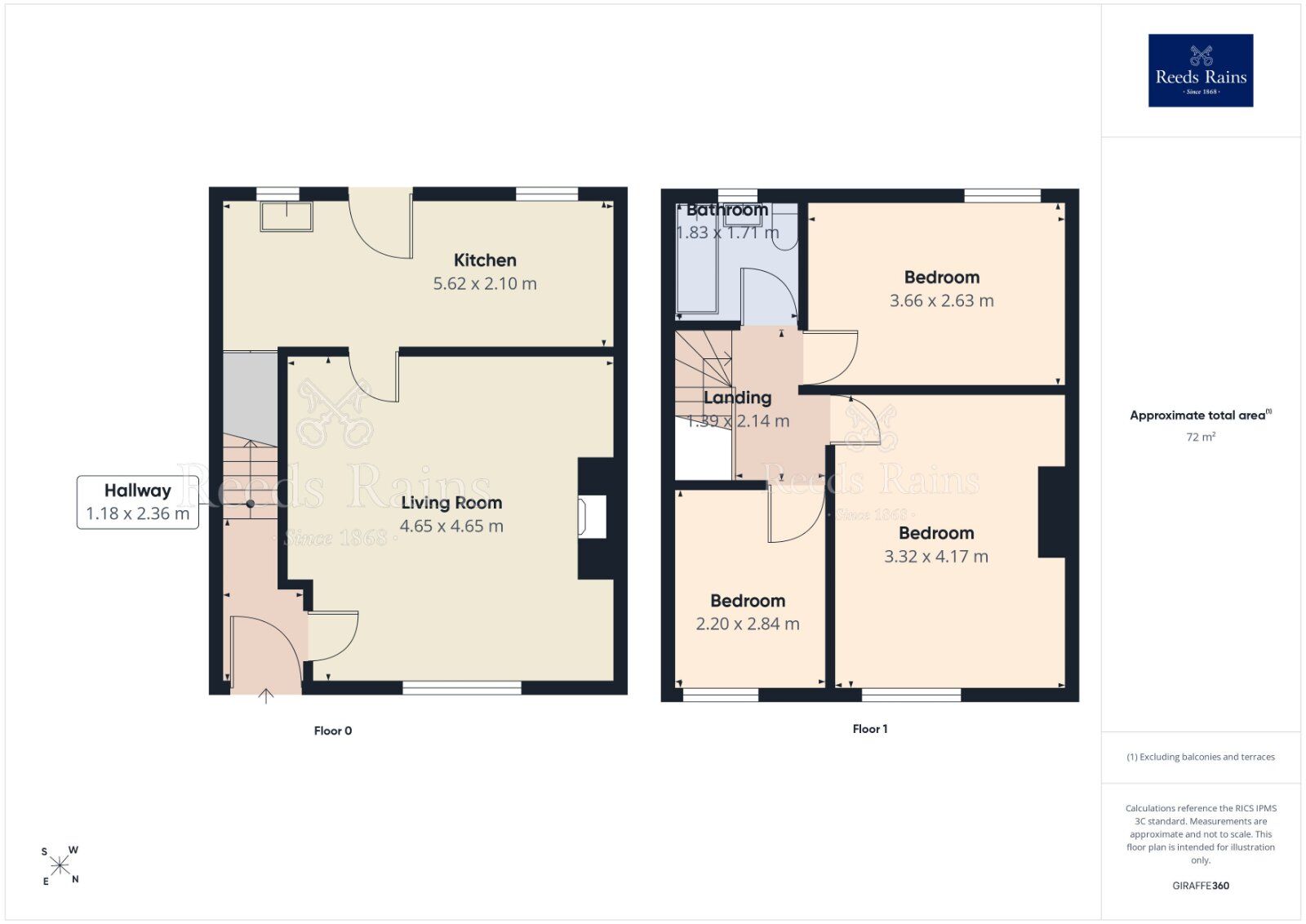 Floorplan of 3 bedroom Mid Terrace House for sale, Queens Road, Morley, West Yorkshire, LS27