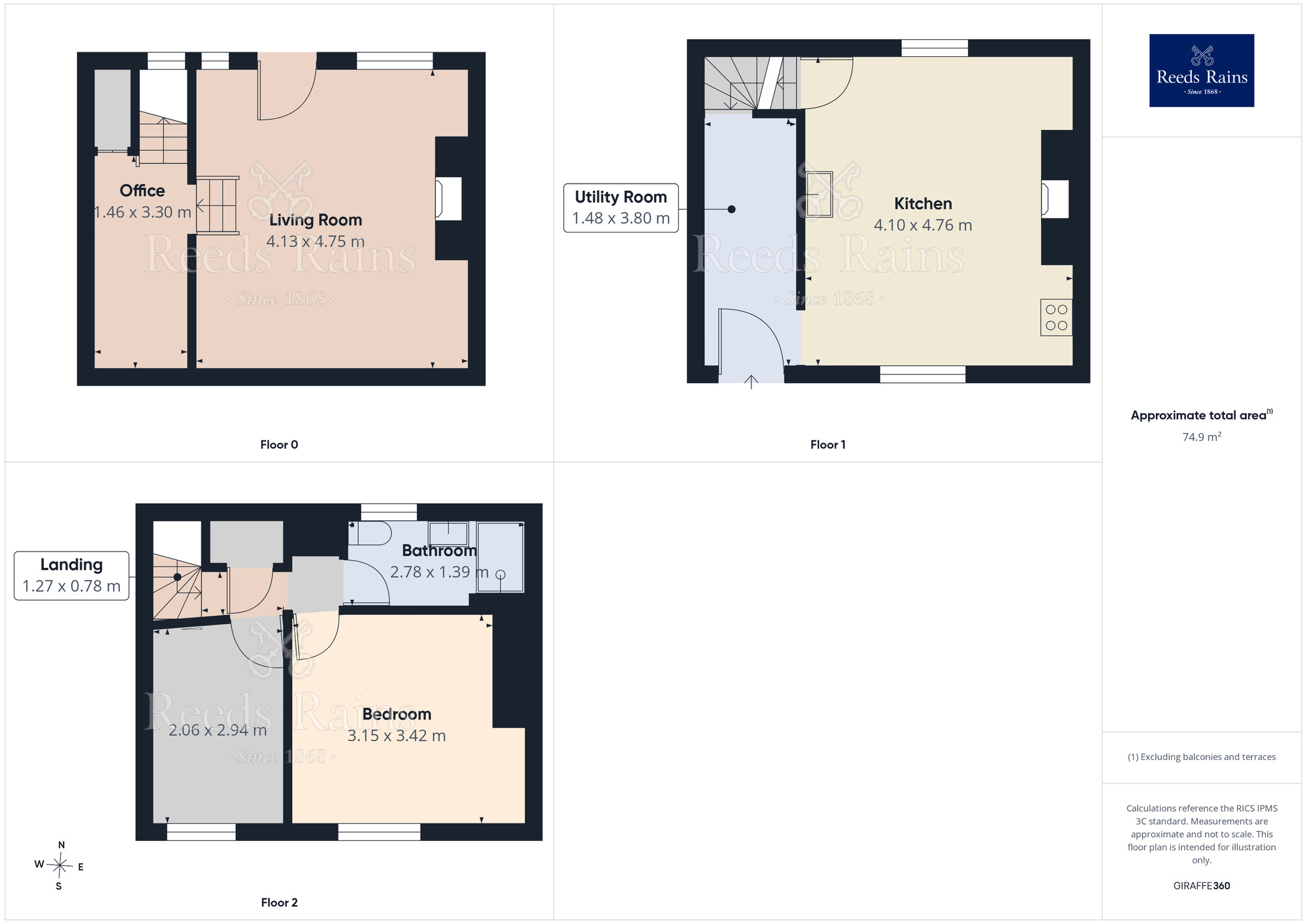Floorplan of 2 bedroom Mid Terrace House for sale, Albert Road, Morley, West Yorkshire, LS27