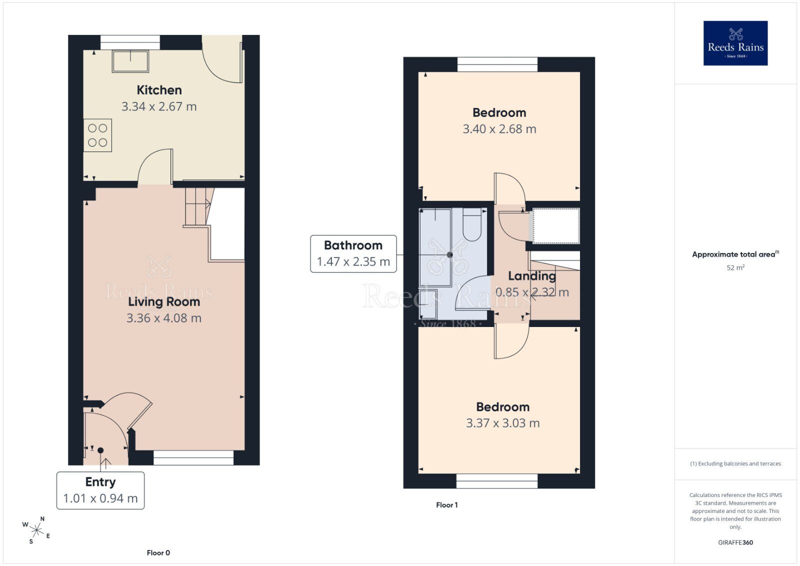 Floorplan of 2 bedroom Mid Terrace House for sale, Birk Lane, Morley, West Yorkshire, LS27